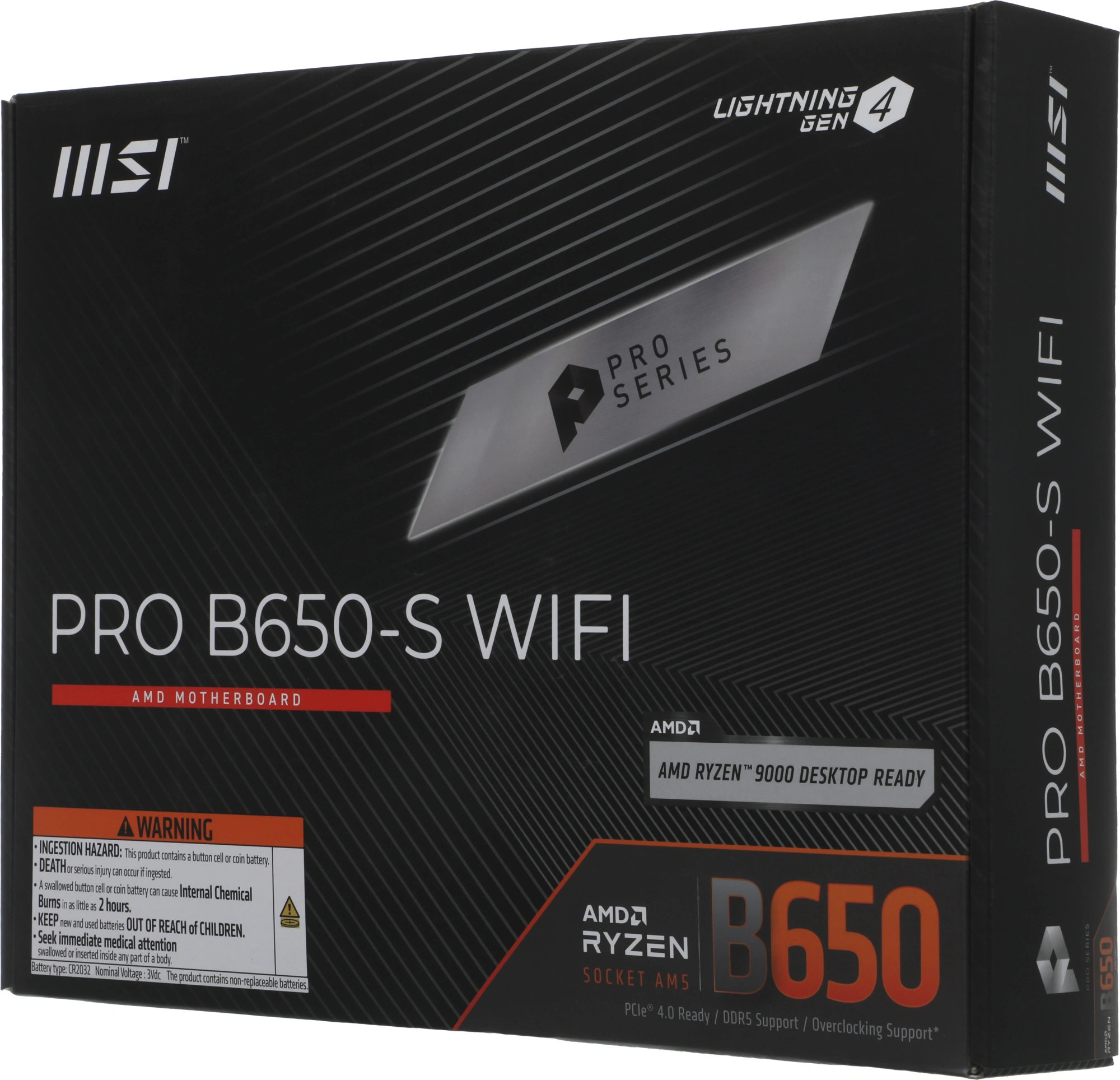 Материнская плата MSI PRO B650-S WIFI Socket AM5 AMD B650 4xDDR5 ATX AC`97 8ch(7.1) 2.5Gg RAID+HDMI+DP — изображение 16