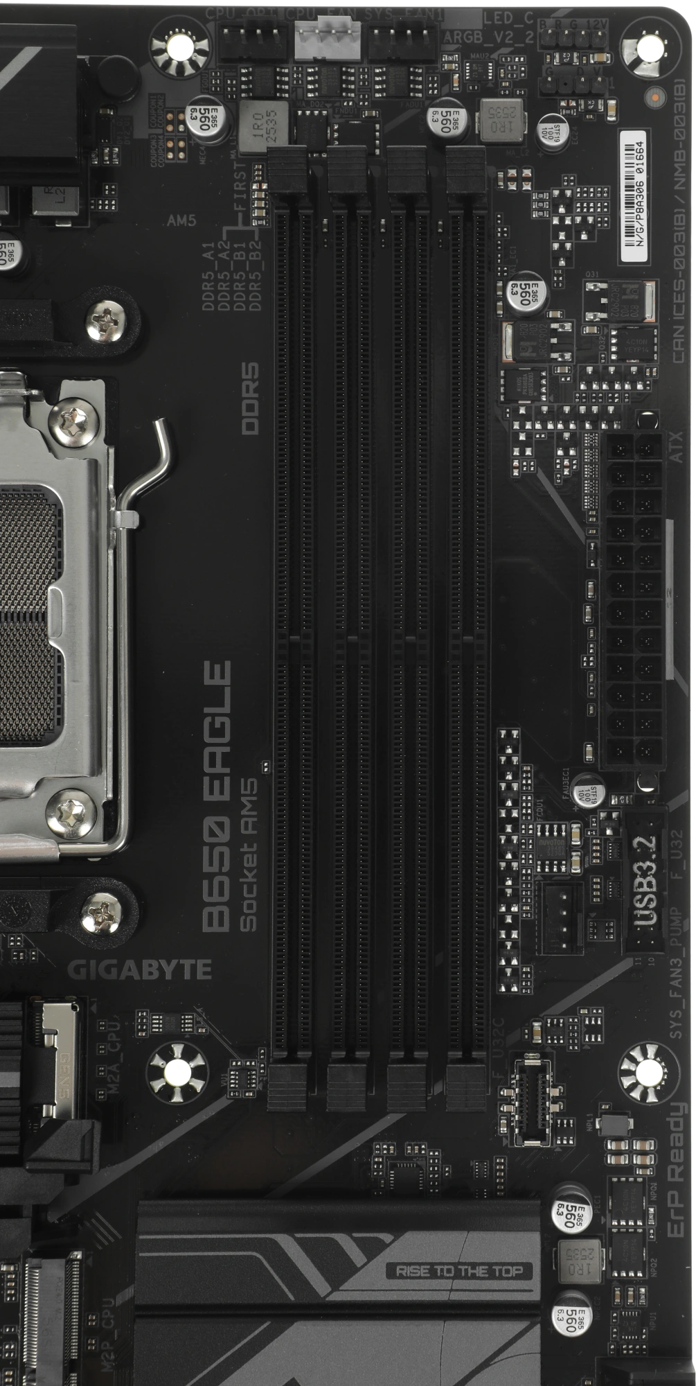 Материнская плата Gigabyte B650 EAGLE Socket AM5 AMD B650 4xDDR5 ATX AC`97 8ch(7.1) GbLAN RAID+HDMI+DP — изображение 7