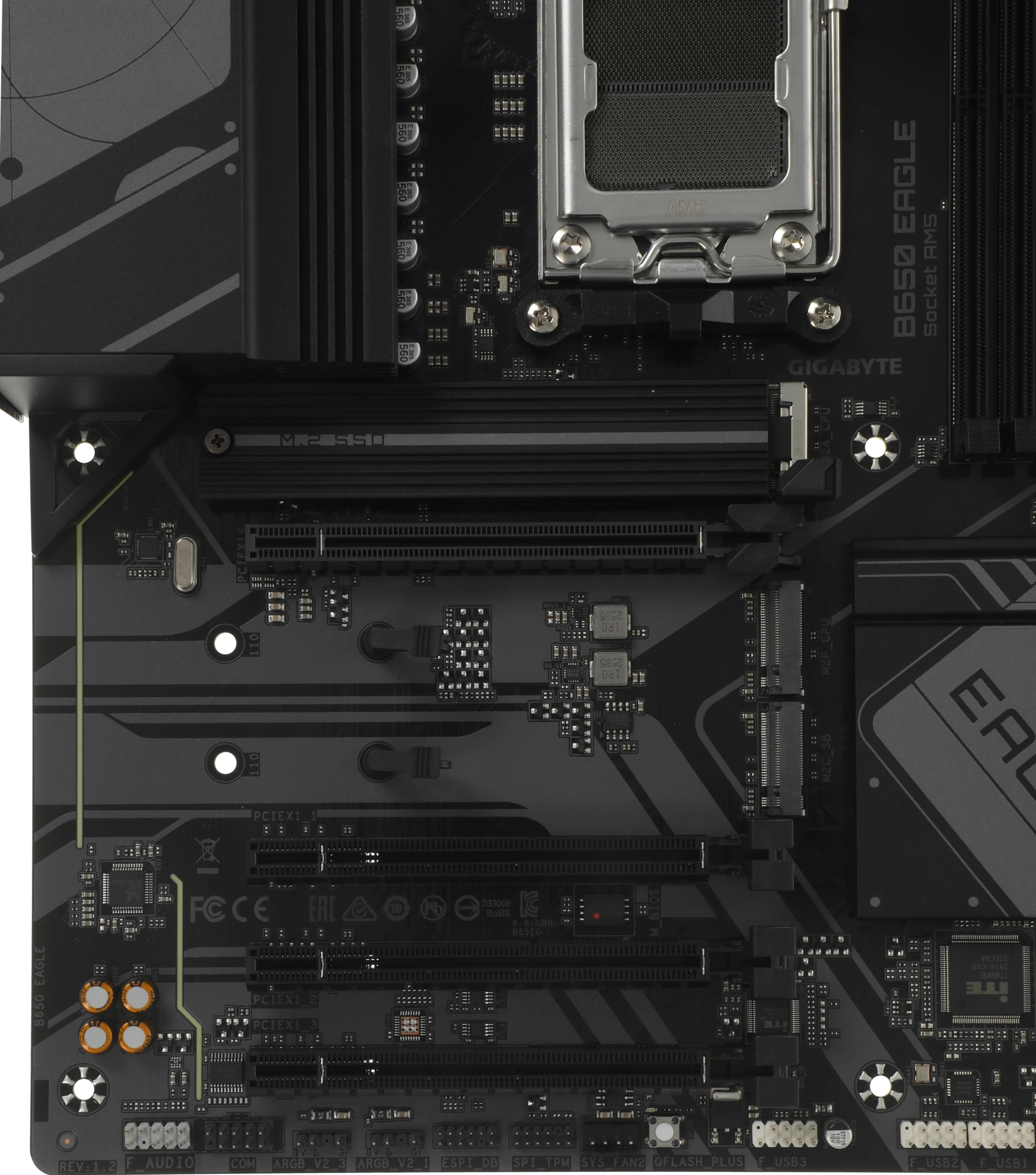 Материнская плата Gigabyte B650 EAGLE Socket AM5 AMD B650 4xDDR5 ATX AC`97 8ch(7.1) GbLAN RAID+HDMI+DP — изображение 3