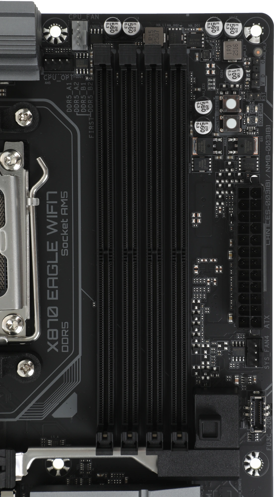 Материнская плата Gigabyte X870 EAGLE WIFI7 Socket AM5 AMD X870 4xDDR5 ATX AC`97 8ch(7.1) 2.5Gg RAID+HDMI — изображение 3