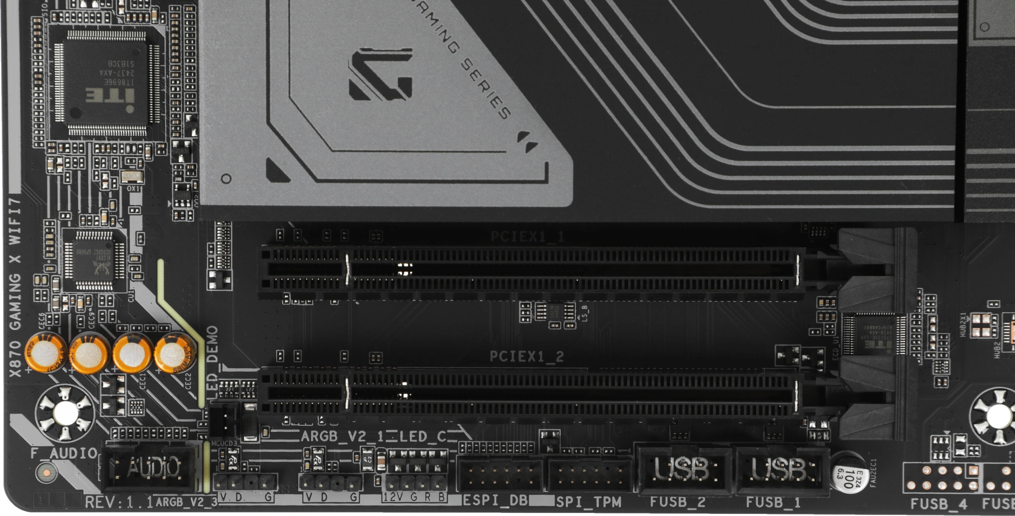 Материнская плата Gigabyte X870 GAMING X WIFI7 Socket AM5 AMD X870 4xDDR5 ATX AC`97 8ch(7.1) 2.5Gg RAID+HDMI — изображение 6