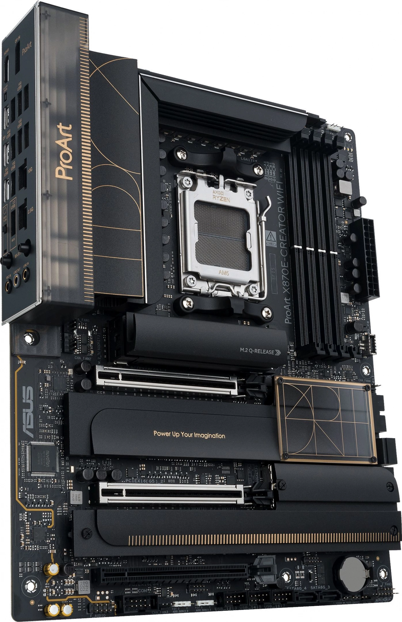 Материнская плата Asus PROART X870E-CREATOR WIFI Socket AM5 AMD X870E 4xDDR5 ATX AC`97 8ch(7.1) 1 x 10Gigabit + 1 x 2.5Gigabit RAID+HDMI+DP — изображение 3