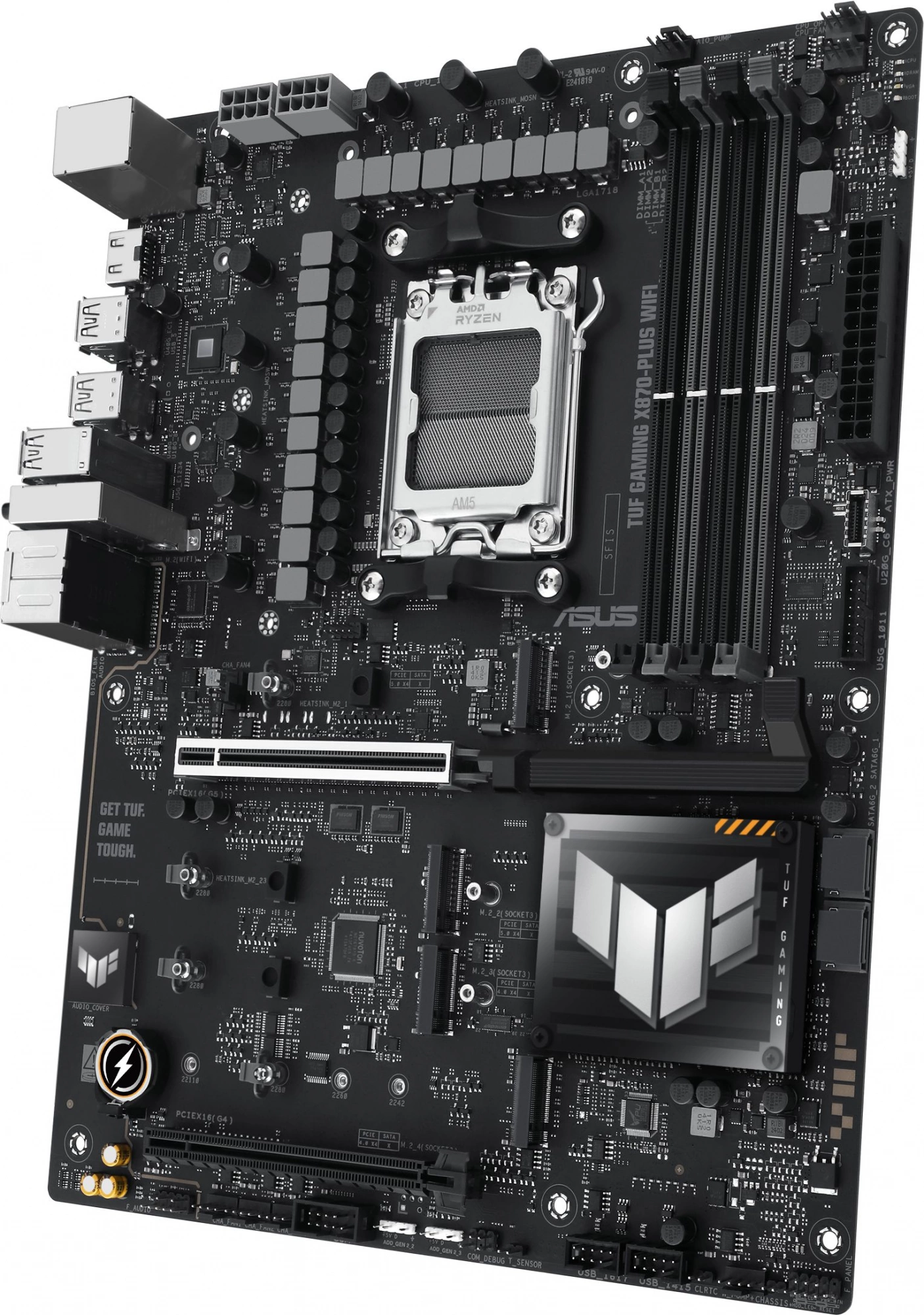 Материнская плата Asus TUF GAMING X870-PLUS WIFI Socket AM5 AMD X870 4xDDR5 ATX AC`97 8ch(7.1) 2.5Gg RAID+HDMI — изображение 5