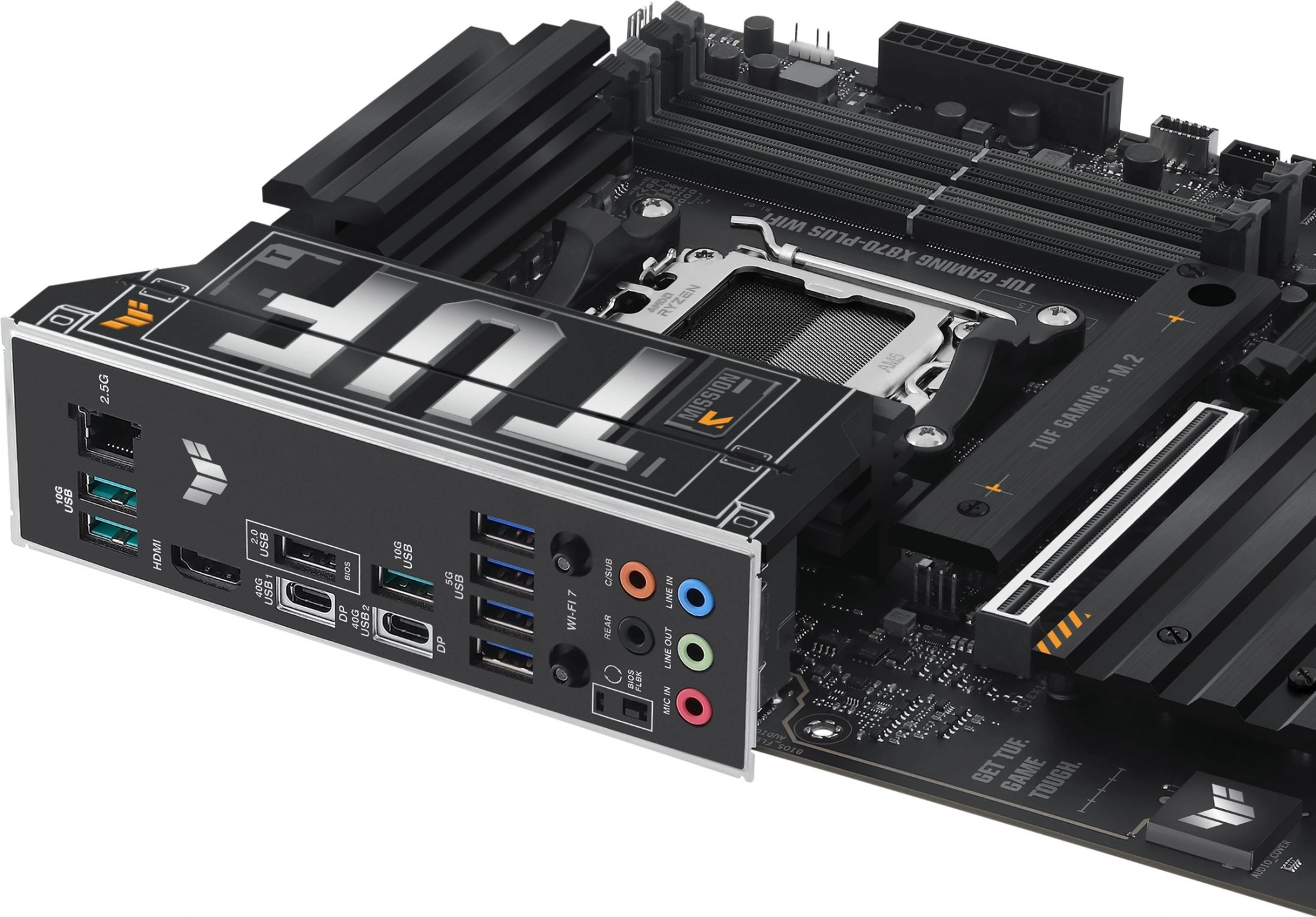 Материнская плата Asus TUF GAMING X870-PLUS WIFI Socket AM5 AMD X870 4xDDR5 ATX AC`97 8ch(7.1) 2.5Gg RAID+HDMI — изображение 10