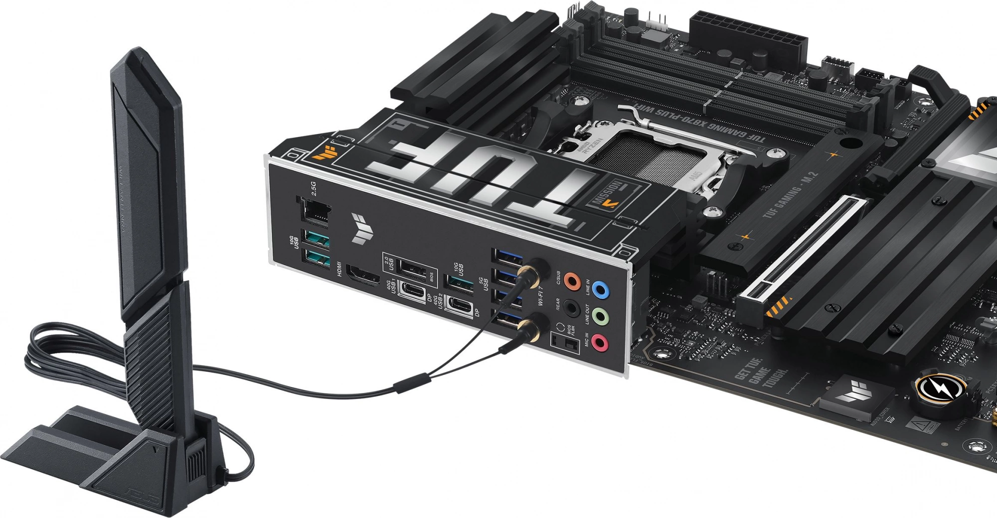 Материнская плата Asus TUF GAMING X870-PLUS WIFI Socket AM5 AMD X870 4xDDR5 ATX AC`97 8ch(7.1) 2.5Gg RAID+HDMI — изображение 11