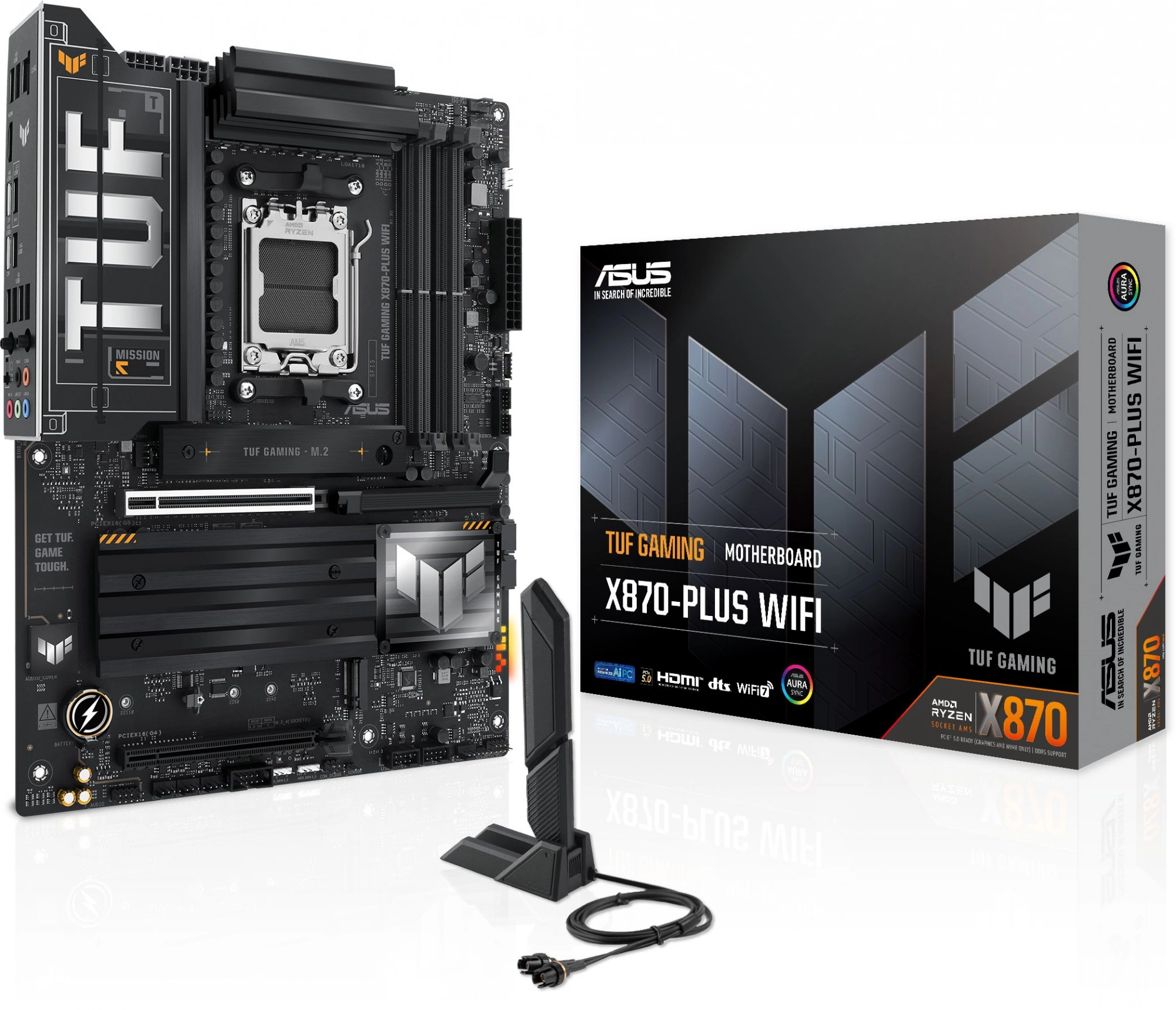 Материнская плата Asus TUF GAMING X870-PLUS WIFI Socket AM5 AMD X870 4xDDR5 ATX AC`97 8ch(7.1) 2.5Gg RAID+HDMI — изображение 12