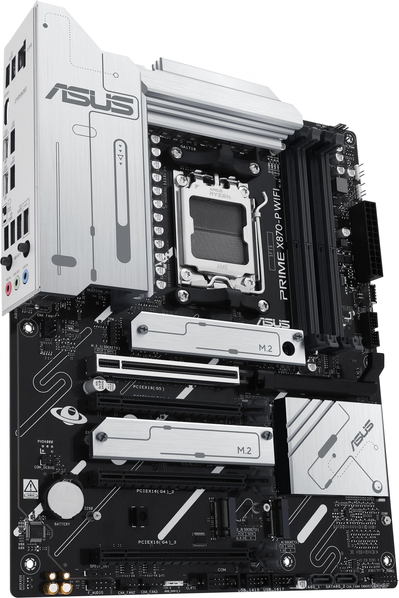 Материнская плата Asus PRIME X870-P WIFI Socket AM5 AMD X870 4xDDR5 ATX AC`97 8ch(7.1) 2.5Gg RAID+HDMI — изображение 5