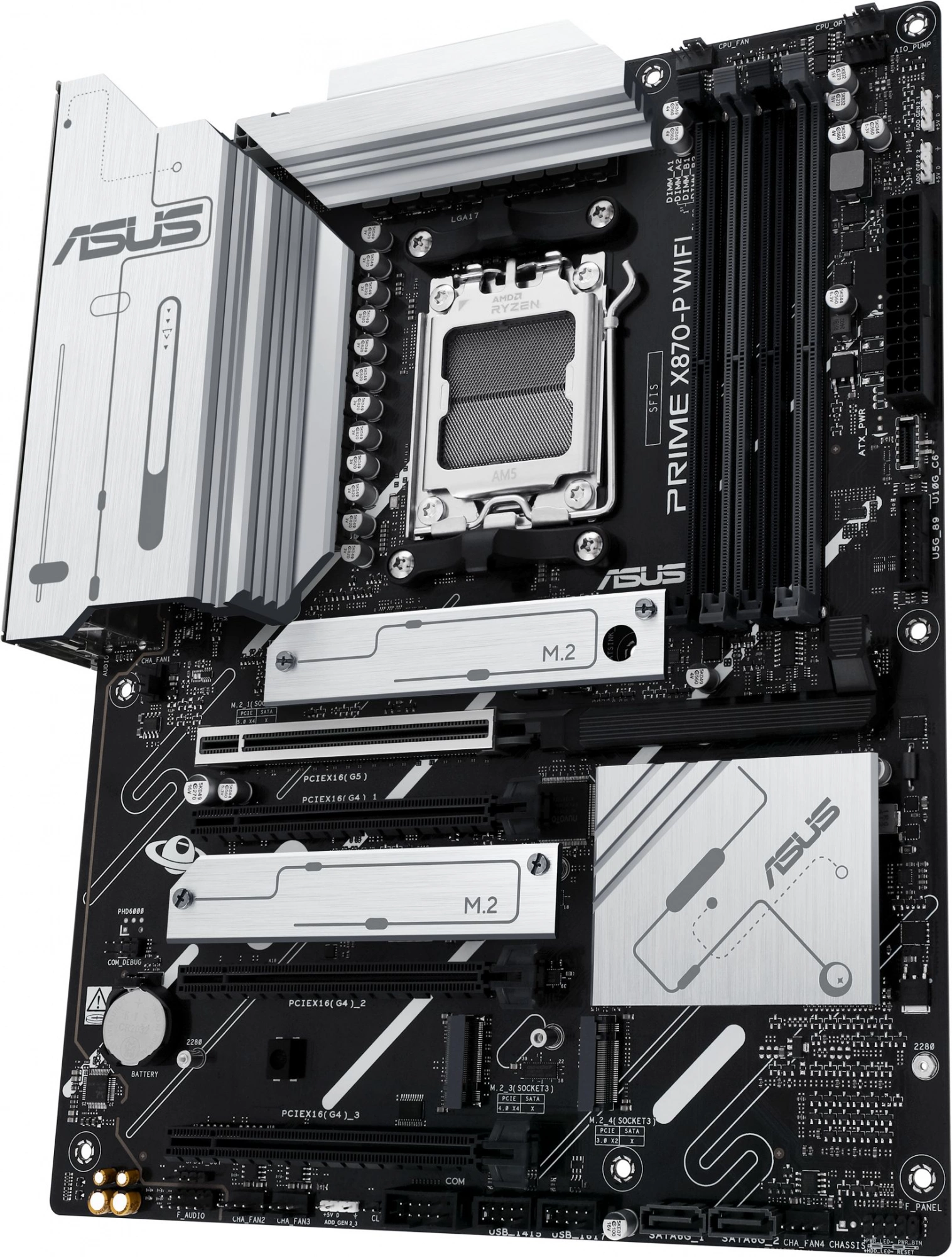 Материнская плата Asus PRIME X870-P WIFI Socket AM5 AMD X870 4xDDR5 ATX AC`97 8ch(7.1) 2.5Gg RAID+HDMI — изображение 6