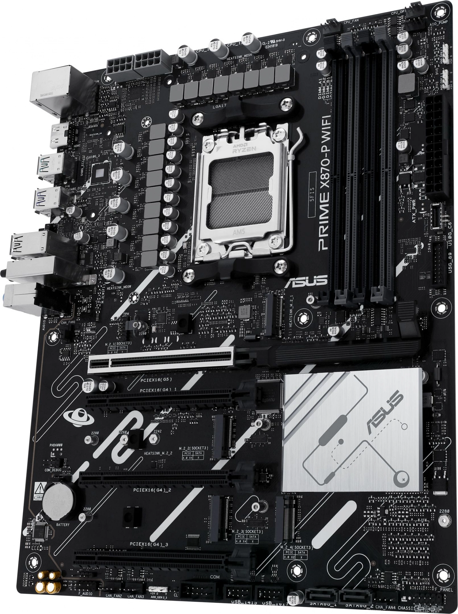 Материнская плата Asus PRIME X870-P WIFI Socket AM5 AMD X870 4xDDR5 ATX AC`97 8ch(7.1) 2.5Gg RAID+HDMI — изображение 11
