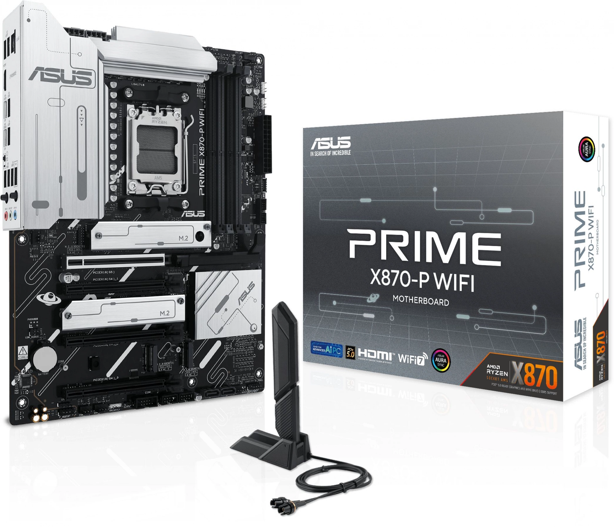 Материнская плата Asus PRIME X870-P WIFI Socket AM5 AMD X870 4xDDR5 ATX AC`97 8ch(7.1) 2.5Gg RAID+HDMI — изображение 13