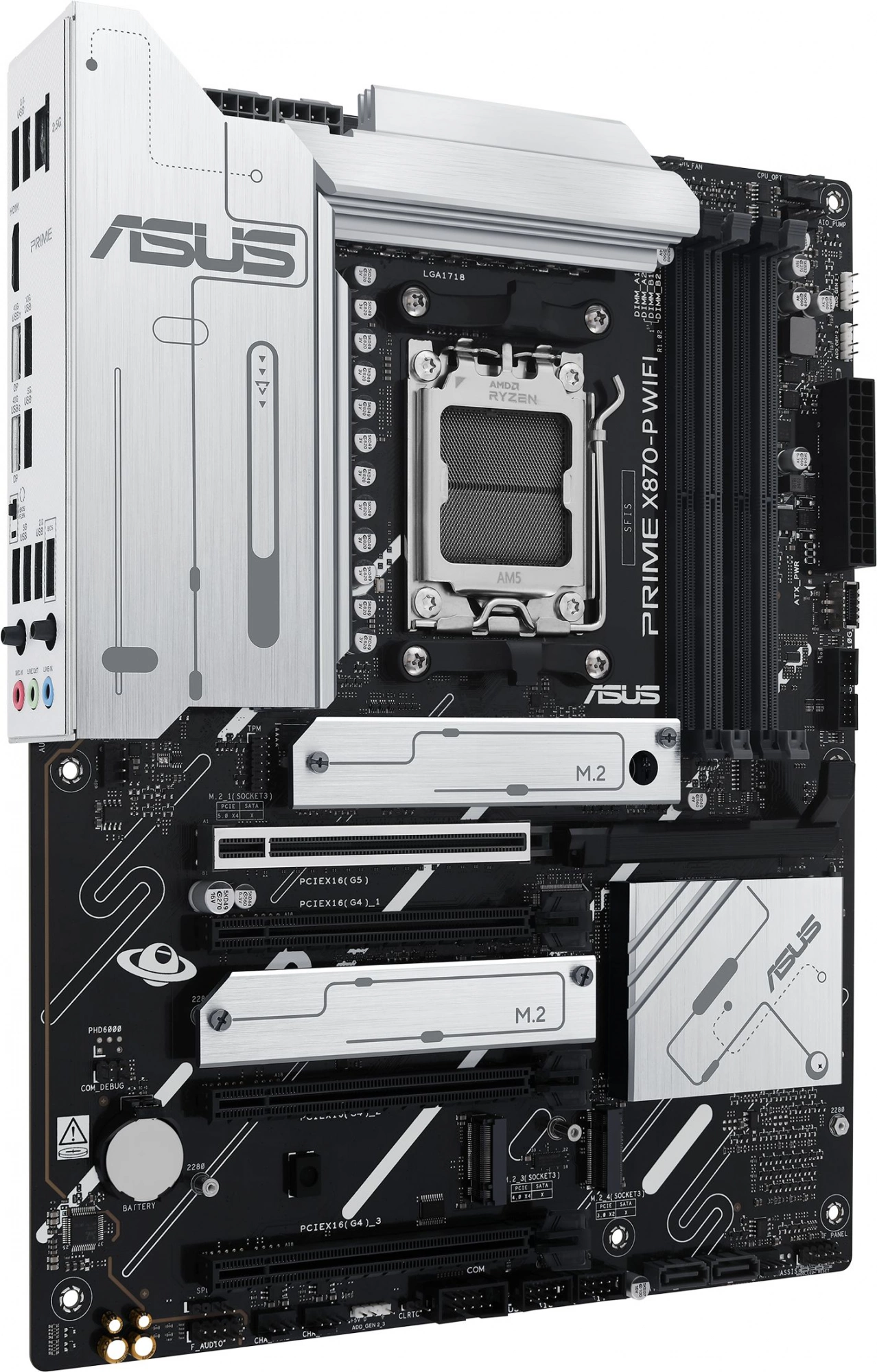 Материнская плата Asus PRIME X870-P WIFI Socket AM5 AMD X870 4xDDR5 ATX AC`97 8ch(7.1) 2.5Gg RAID+HDMI — изображение 4