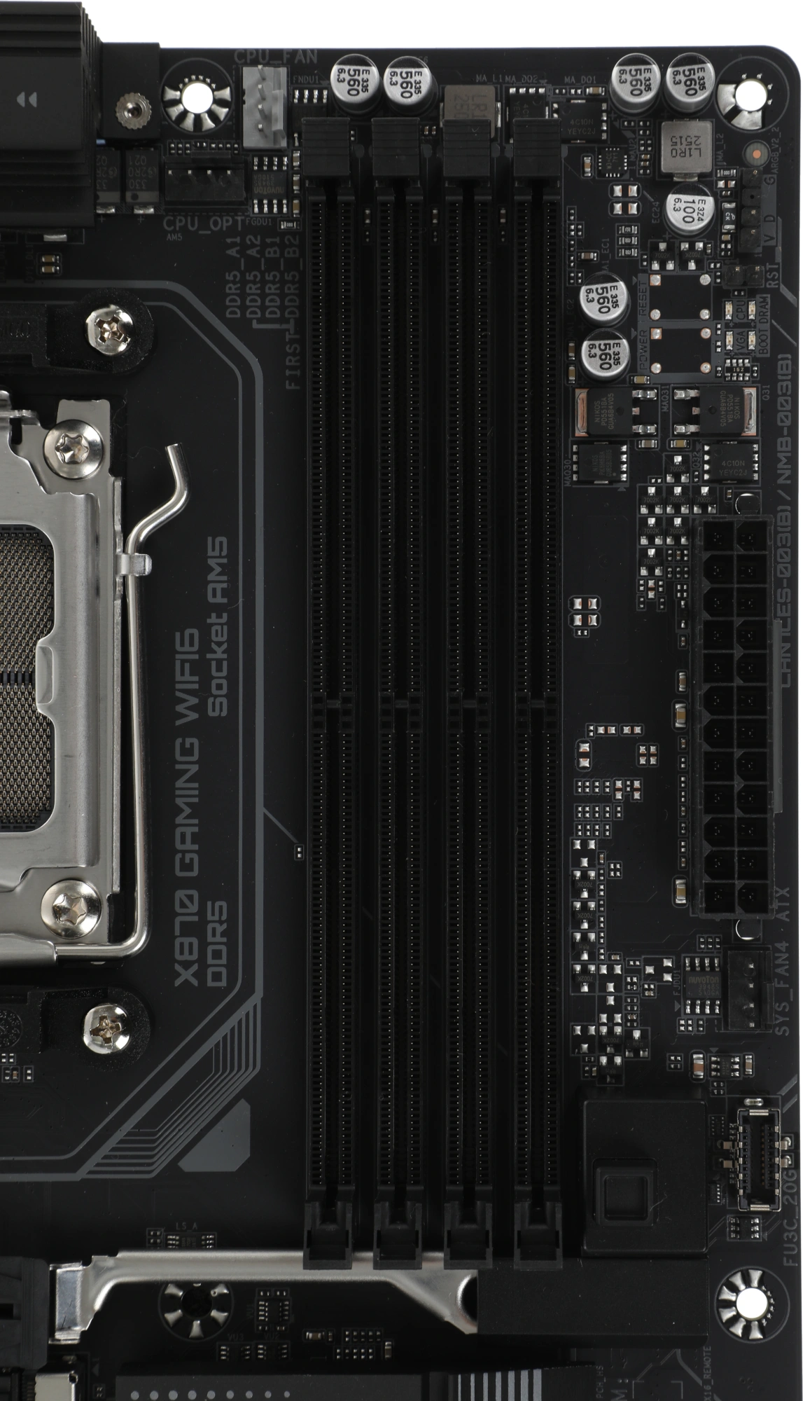 Материнская плата Gigabyte X870 GAMING WIFI6 Socket AM5 AMD X870 4xDDR5 ATX AC`97 8ch(7.1) 2.5Gg RAID+HDMI — изображение 2