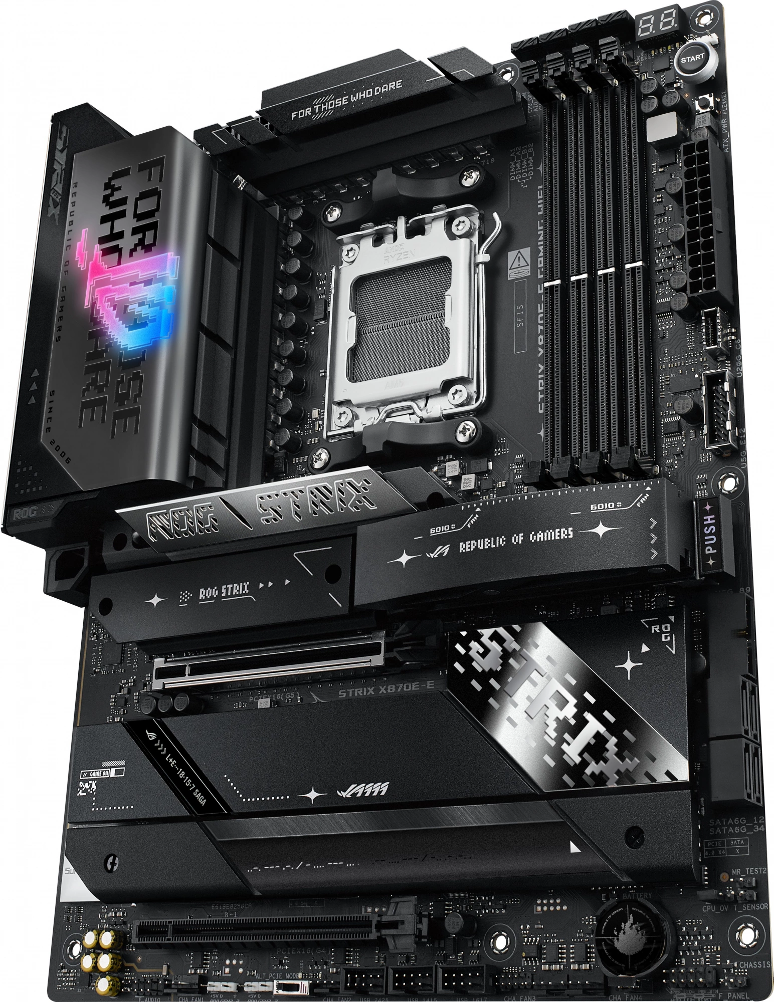 Материнская плата Asus ROG STRIX X870E-E GAMING WIFI Socket AM5 AMD X870E 4xDDR5 ATX AC`97 8ch(7.1) 5Gigabit RAID+HDMI — изображение 5