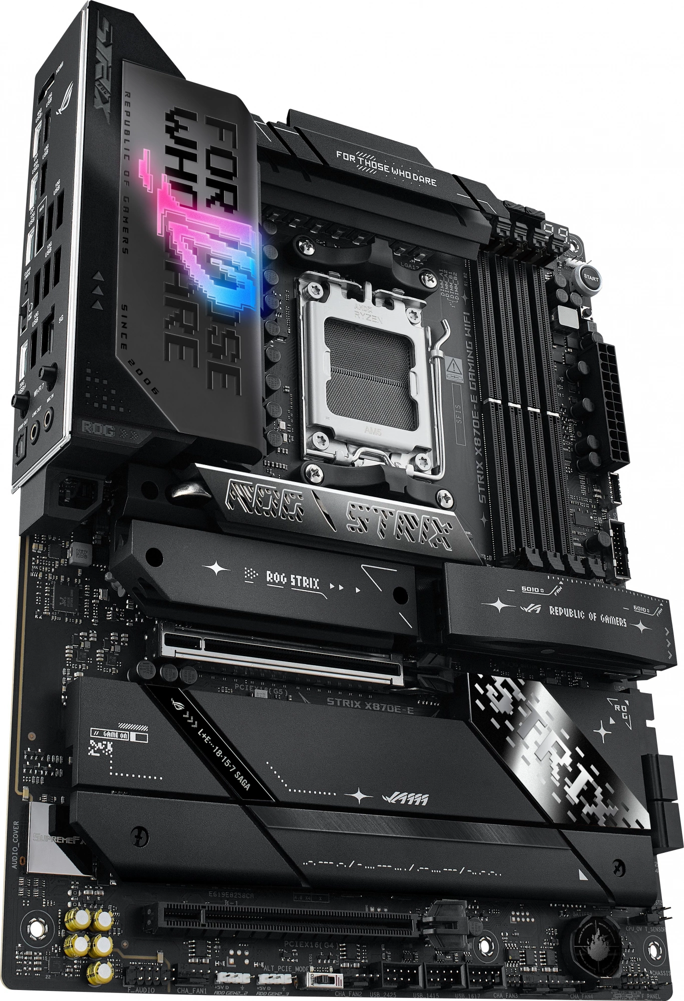 Материнская плата Asus ROG STRIX X870E-E GAMING WIFI Socket AM5 AMD X870E 4xDDR5 ATX AC`97 8ch(7.1) 5Gigabit RAID+HDMI — изображение 4