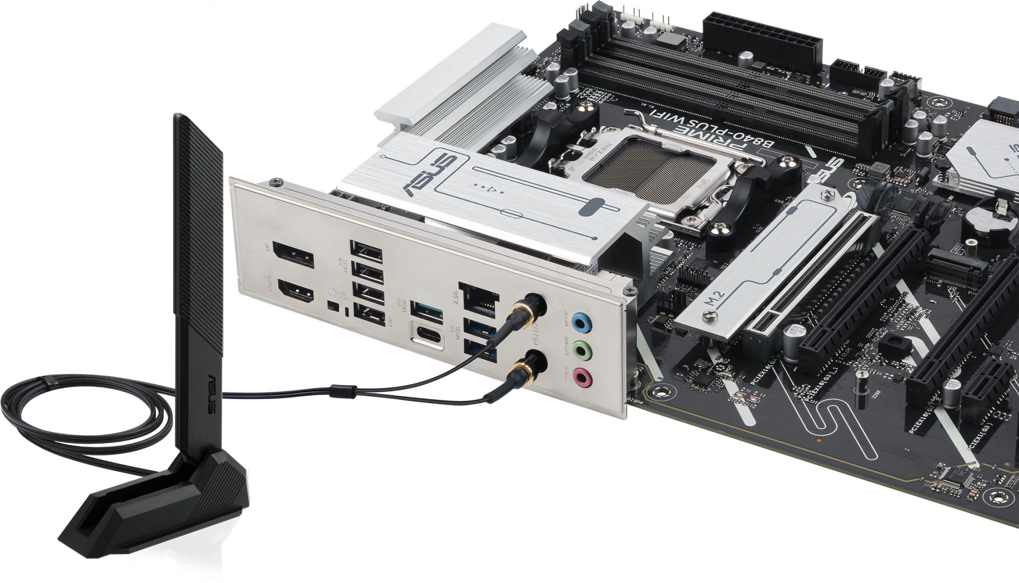 Материнская плата Asus PRIME B840-PLUS WIFI Socket AM5 AMD B840 4xDDR5 ATX AC`97 8ch(7.1) 2.5Gg RAID+HDMI+DP — изображение 7