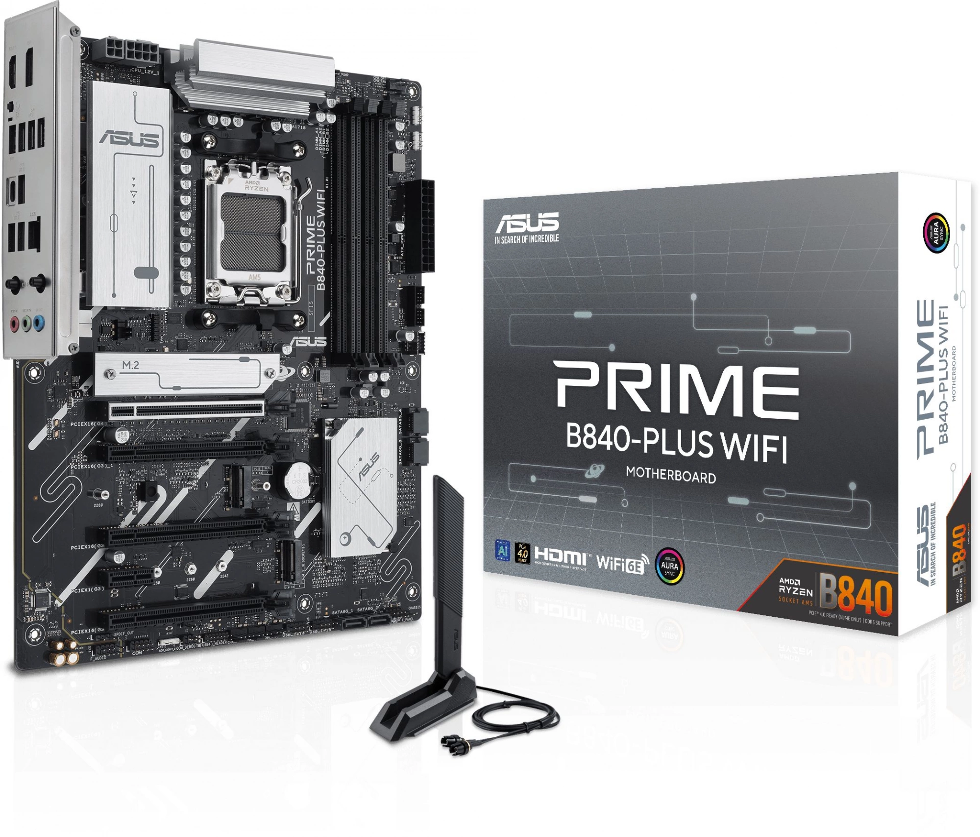 Материнская плата Asus PRIME B840-PLUS WIFI Socket AM5 AMD B840 4xDDR5 ATX AC`97 8ch(7.1) 2.5Gg RAID+HDMI+DP — изображение 8