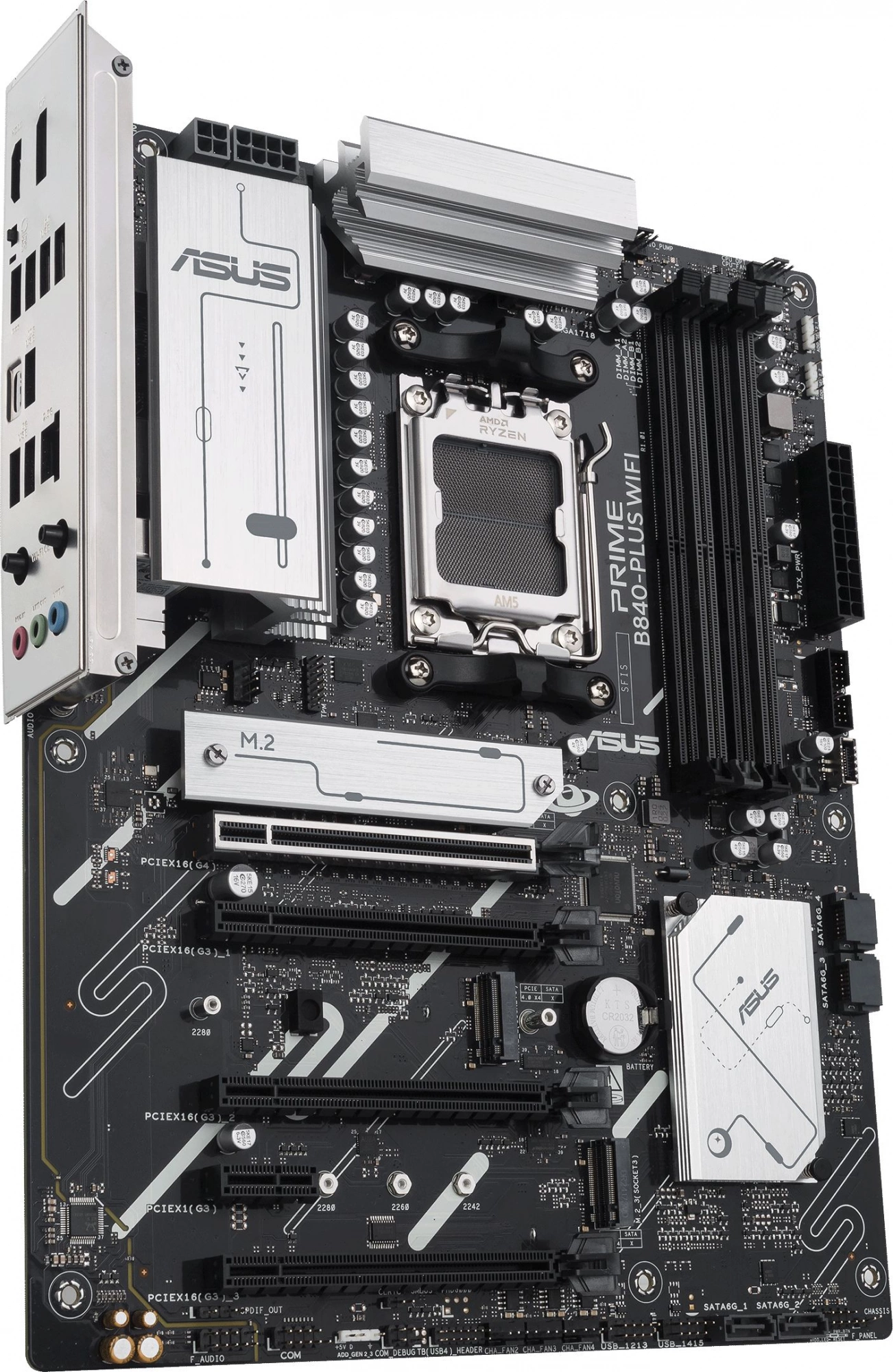 Материнская плата Asus PRIME B840-PLUS WIFI Socket AM5 AMD B840 4xDDR5 ATX AC`97 8ch(7.1) 2.5Gg RAID+HDMI+DP — изображение 3