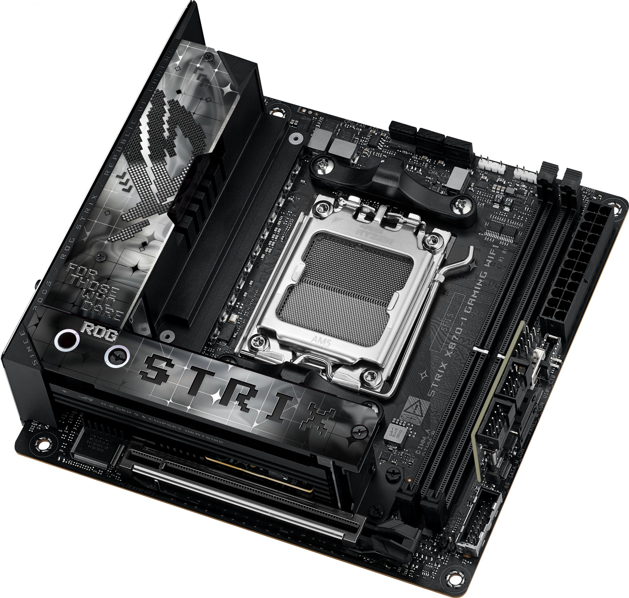 Материнская плата Asus ROG STRIX X870-I GAMING WIFI Socket AM5 AMD X870 2xDDR5 mini-ITX AC`97 8ch(7.1) 2.5Gg RAID+HDMI — изображение 5