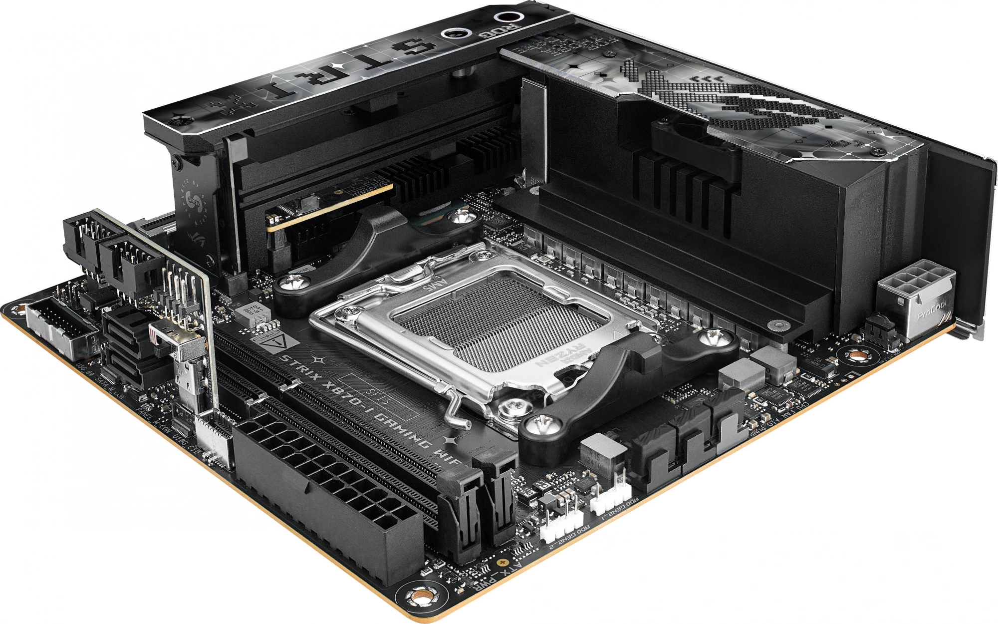 Материнская плата Asus ROG STRIX X870-I GAMING WIFI Socket AM5 AMD X870 2xDDR5 mini-ITX AC`97 8ch(7.1) 2.5Gg RAID+HDMI — изображение 6