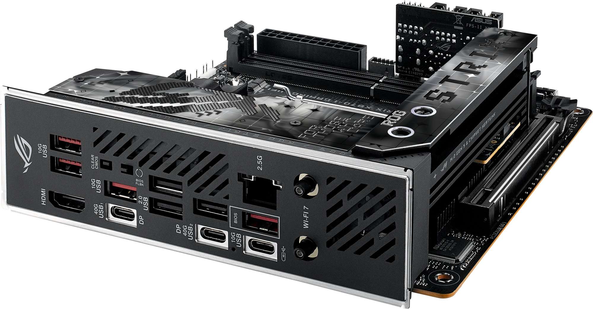 Материнская плата Asus ROG STRIX X870-I GAMING WIFI Socket AM5 AMD X870 2xDDR5 mini-ITX AC`97 8ch(7.1) 2.5Gg RAID+HDMI — изображение 10