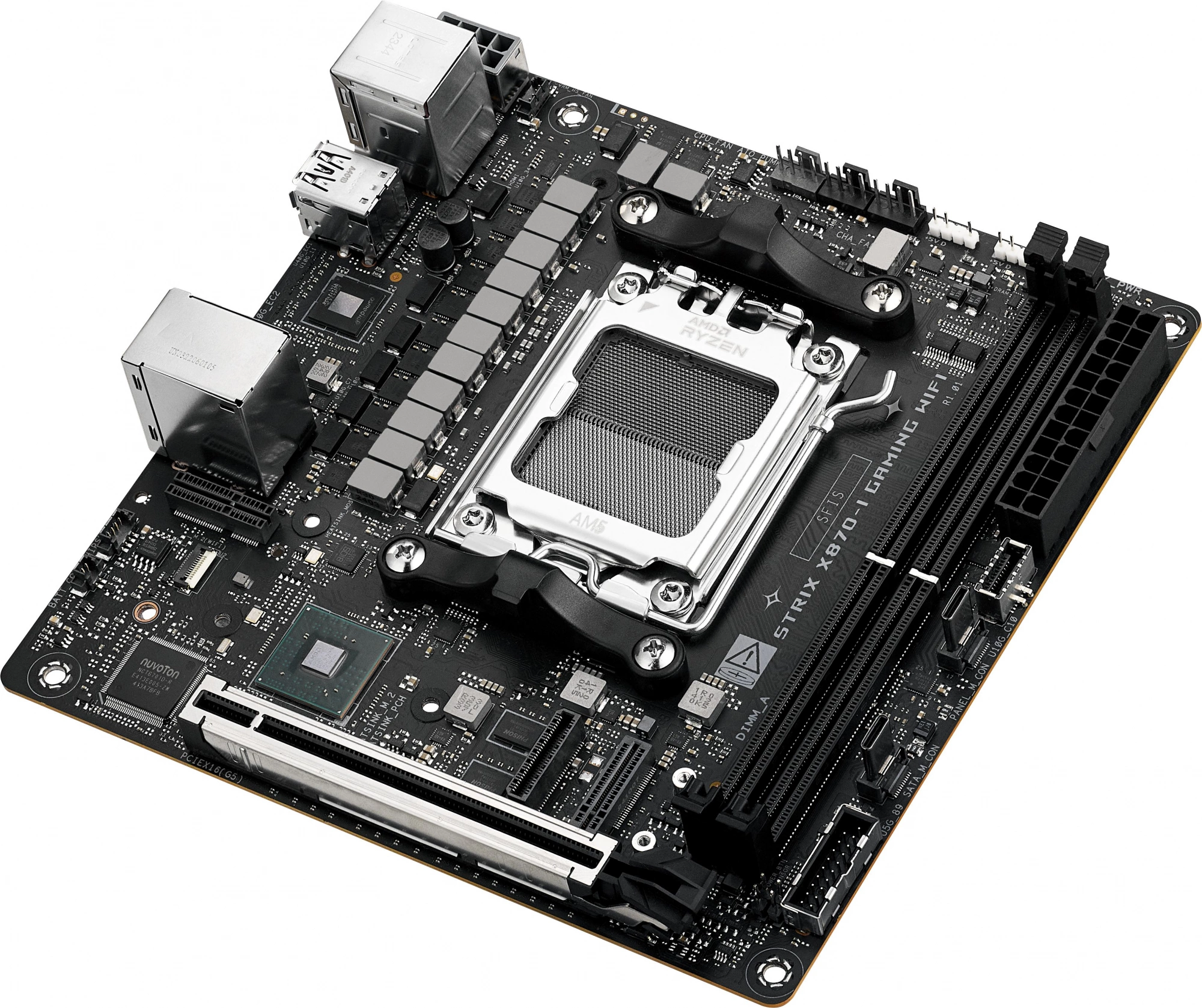 Материнская плата Asus ROG STRIX X870-I GAMING WIFI Socket AM5 AMD X870 2xDDR5 mini-ITX AC`97 8ch(7.1) 2.5Gg RAID+HDMI — изображение 13