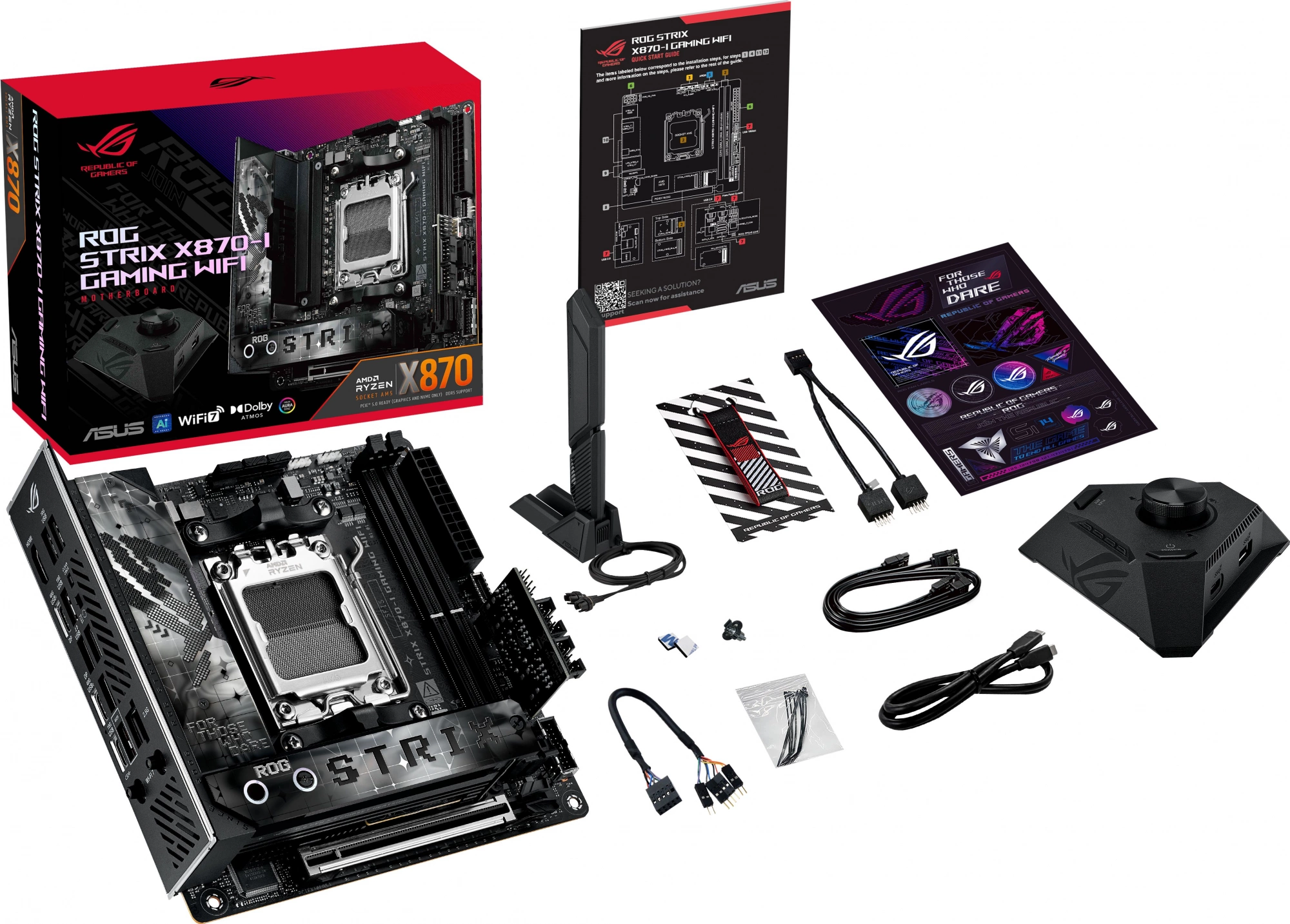 Материнская плата Asus ROG STRIX X870-I GAMING WIFI Socket AM5 AMD X870 2xDDR5 mini-ITX AC`97 8ch(7.1) 2.5Gg RAID+HDMI — изображение 19