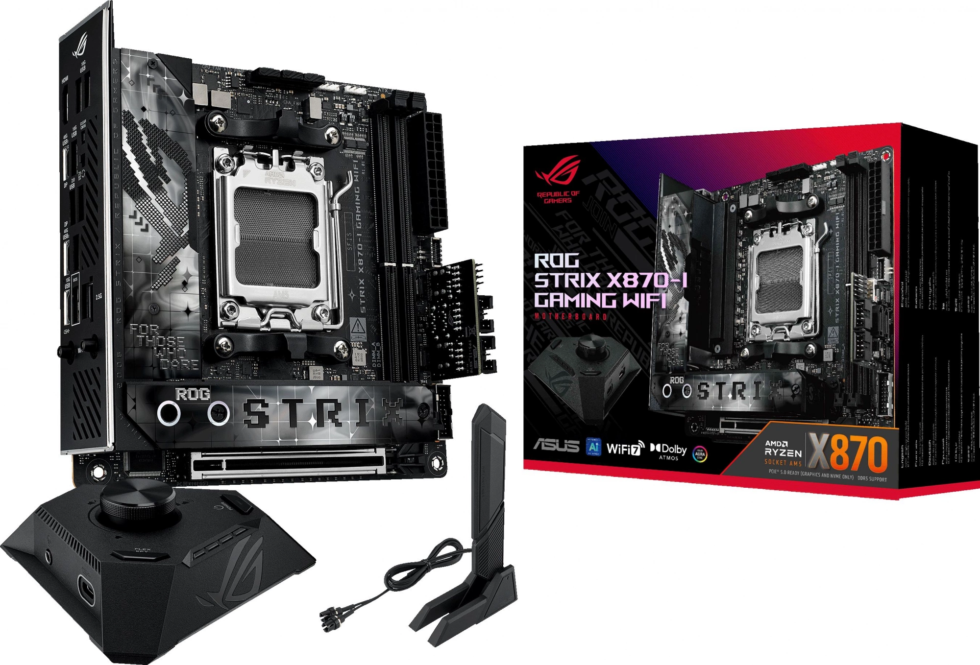 Материнская плата Asus ROG STRIX X870-I GAMING WIFI Socket AM5 AMD X870 2xDDR5 mini-ITX AC`97 8ch(7.1) 2.5Gg RAID+HDMI — изображение 20