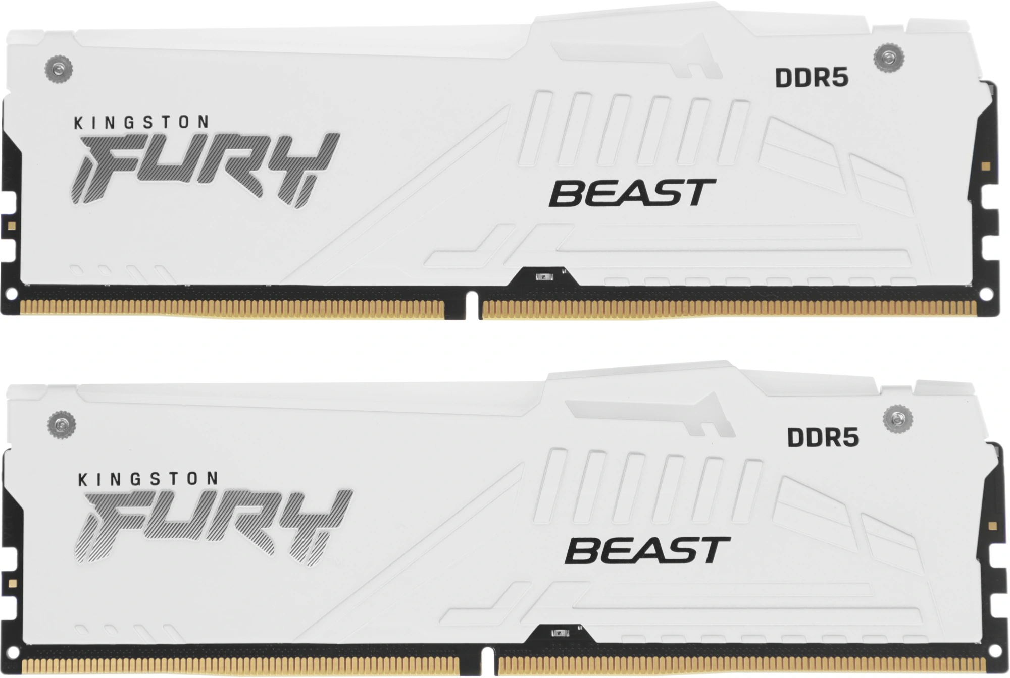 Память DDR5 2x32GB 6000MHz Kingston KF560C36BWEAK2-64 Fury Beast White Expo RGB RTL Gaming PC5-48000 CL36 DIMM 288-pin 1.35В dual rank с радиатором Ret — изображение 3