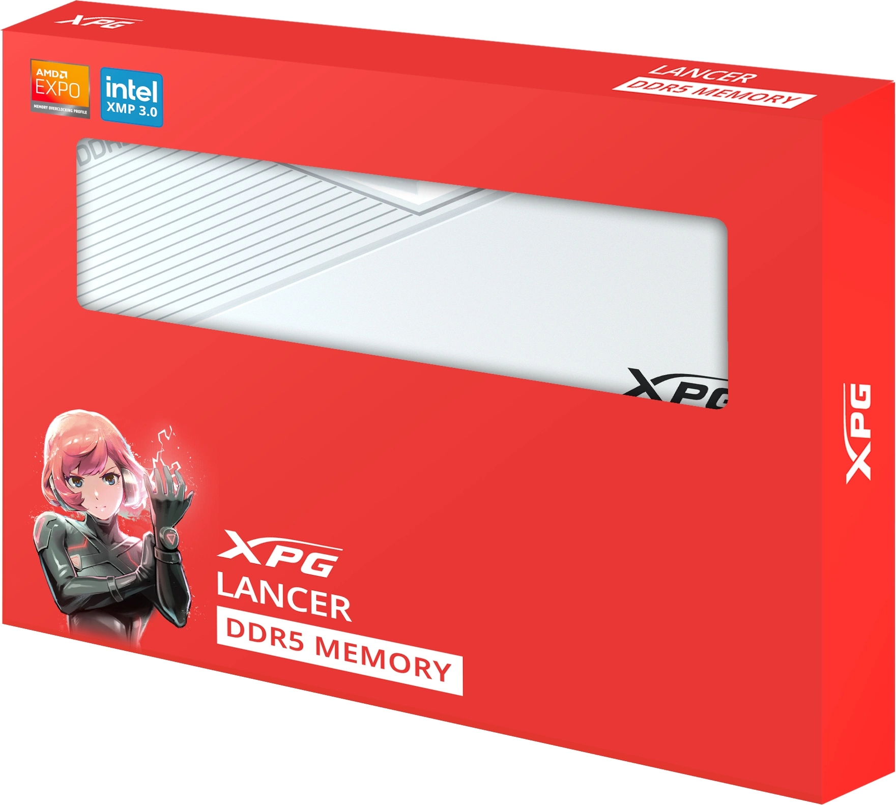 Память DDR5 2x32GB 6400MHz A-Data AX5U6400C3232G-DCLAWH XPG Lancer RTL Gaming PC5-51200 CL32 DIMM 288-pin 1.4В kit dual rank с радиатором Ret — изображение 7