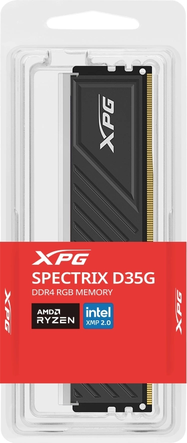 Память DDR4 8GB 3200MHz A-Data AX4U32008G16A-SBKD35G XPG Spectrix D35G RGB RTL Gaming PC4-25600 CL16 DIMM 288-pin 1.35В dual rank с радиатором Ret — изображение 4