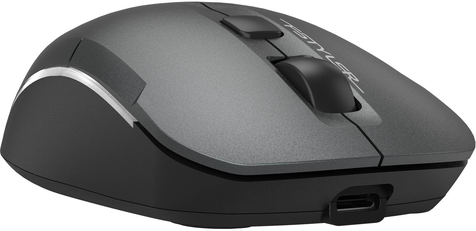 Мышь A4Tech Fstyler FB26CS Air2 серый/черный оптическая 2000dpi silent беспров. BT/Radio USB для ноутбука 4but (FB26CS AIR2 SMOKY GREY) — изображение 7
