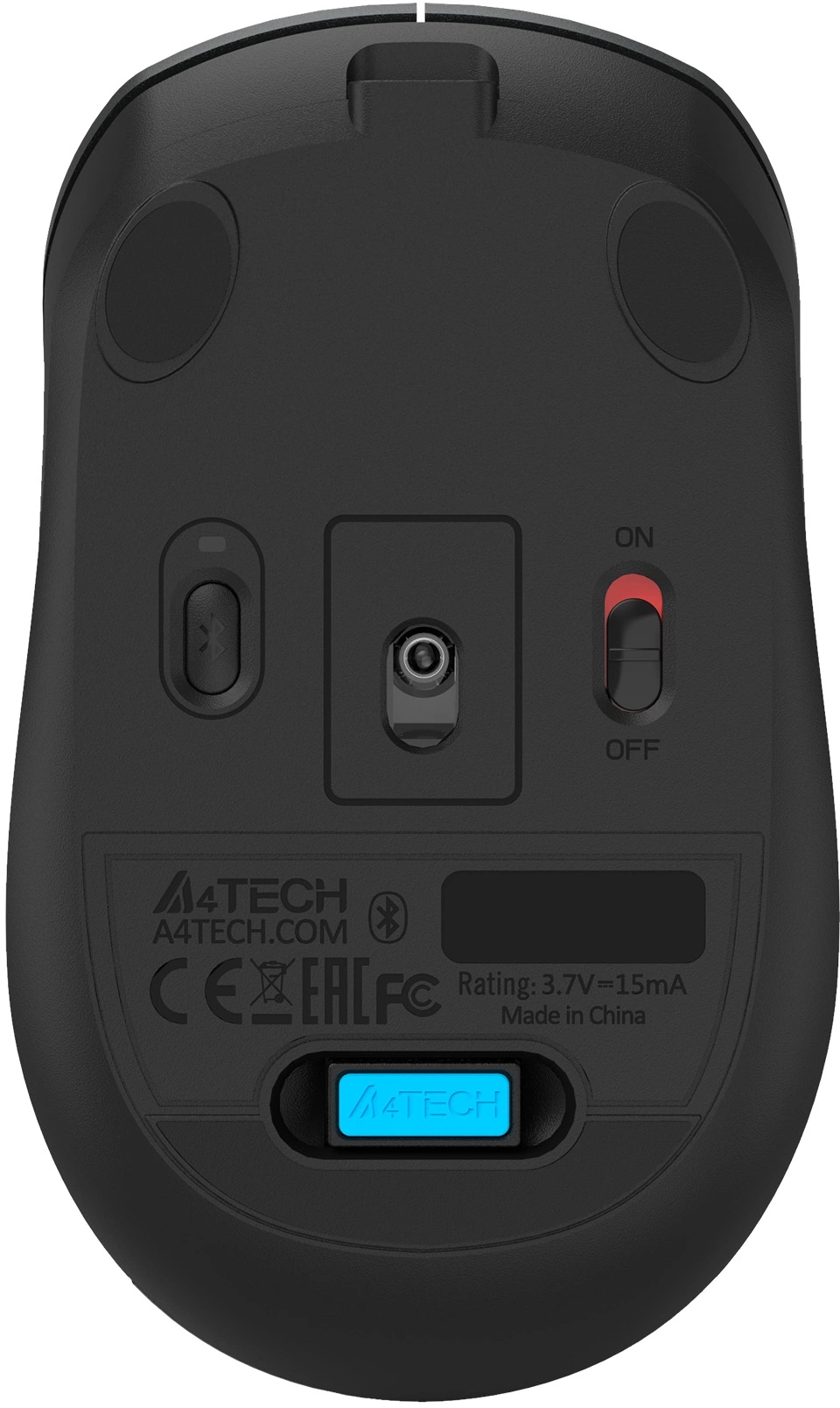 Мышь A4Tech Fstyler FB26CS Air2 серый/черный оптическая 2000dpi silent беспров. BT/Radio USB для ноутбука 4but (FB26CS AIR2 SMOKY GREY) — изображение 10