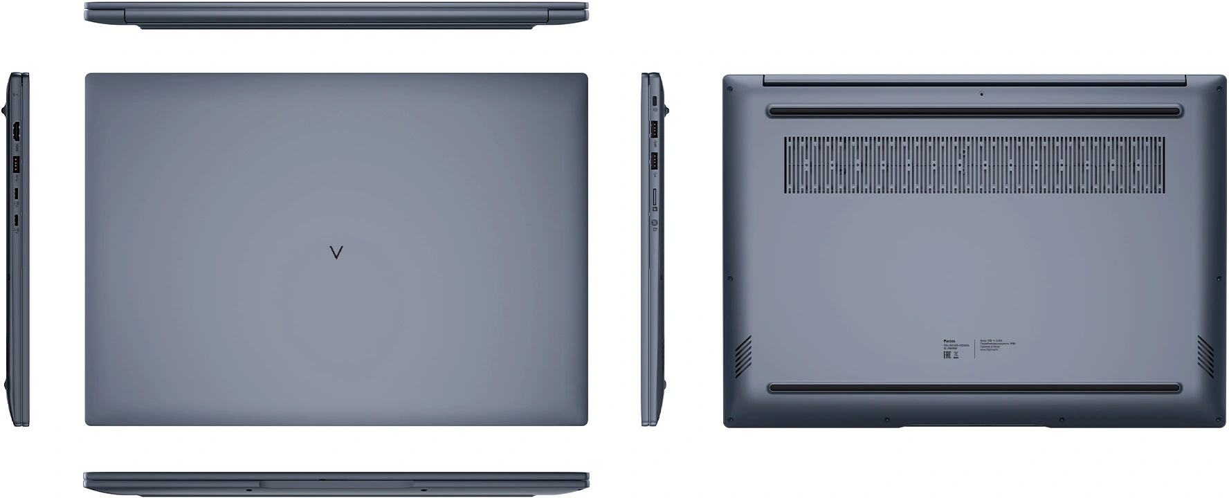 Ноутбук Digma Pro Pactos Ryzen 5 7430U 16Gb SSD512Gb AMD Radeon Graphics 16" IPS WUXGA (1920x1200) Windows 11 Pro dk.grey WiFi BT Cam 5500mAh (DN16R5-ADXW04) — изображение 5