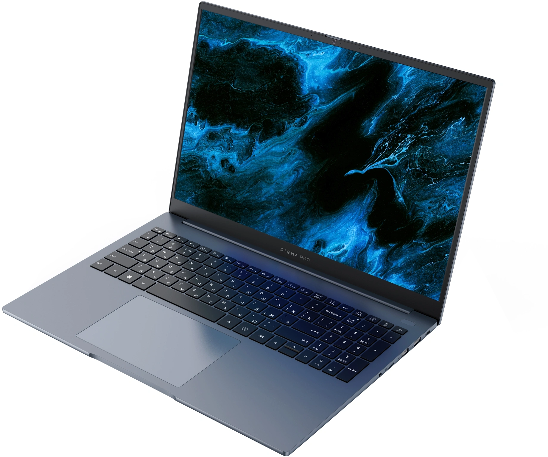 Ноутбук Digma Pro Pactos Ryzen 5 7430U 16Gb SSD512Gb AMD Radeon Graphics 16" IPS WUXGA (1920x1200) Windows 11 Pro dk.grey WiFi BT Cam 5500mAh (DN16R5-ADXW04) — изображение 8