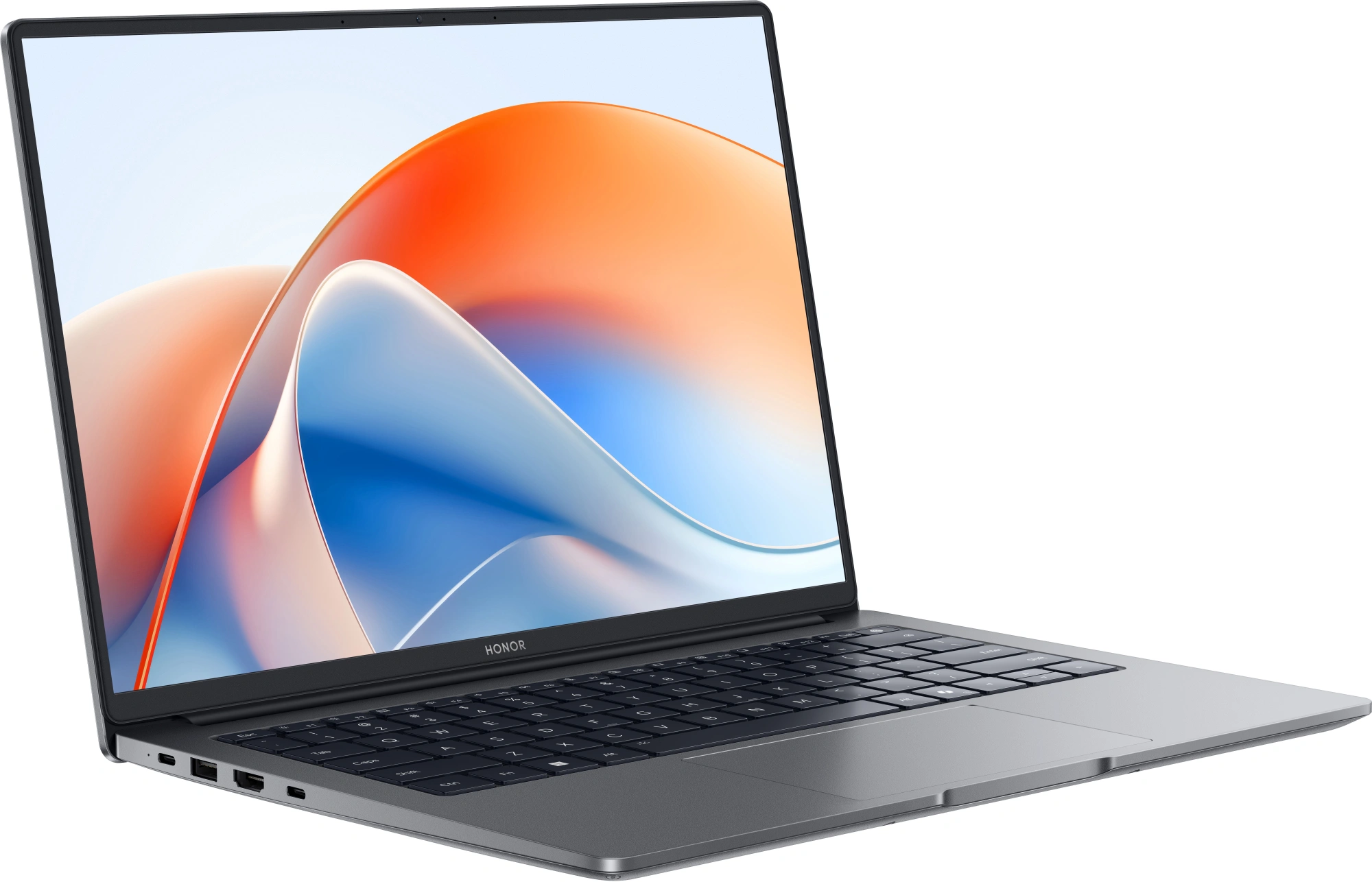 Ноутбук Honor MagicBook X14 Plus 2025 FermiB-5611 Core 5 220H 16Gb SSD1Tb Intel Iris Xe graphics 14" IPS WQXGA (2880x1800) Windows 11 Home grey space WiFi BT Cam (5301ALWA) — изображение 2