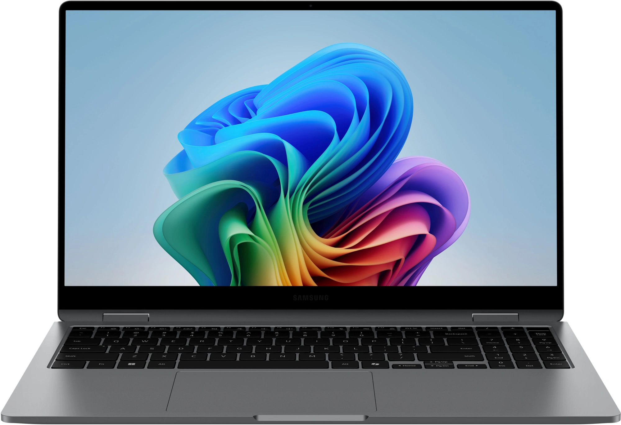 Ноутбук Samsung Galaxy Book 5 360 NP750 Core Ultra 7 256V 16Gb SSD512Gb Intel Arc 140V 15.6" AMOLED Touch FHD (1920x1080) Windows 11 Home Multi Language grey WiFi BT Cam (NP750QHA-LG2IN)