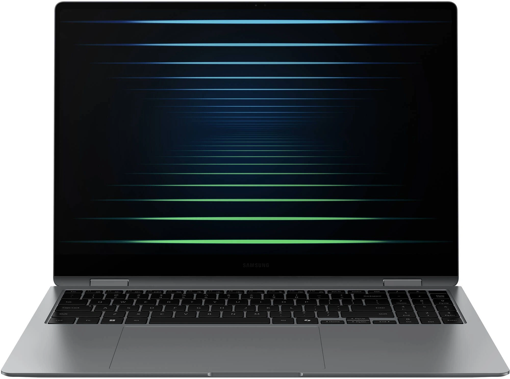Ноутбук Samsung Galaxy Book 5 Pro 360 NP960 Core Ultra 7 256V 16Gb SSD512Gb Intel Arc 140V 16" AMOLED Touch 2.8K (2880x1800) Windows 11 Home English grey WiFi BT Cam (NP960QHA-KG1IN)