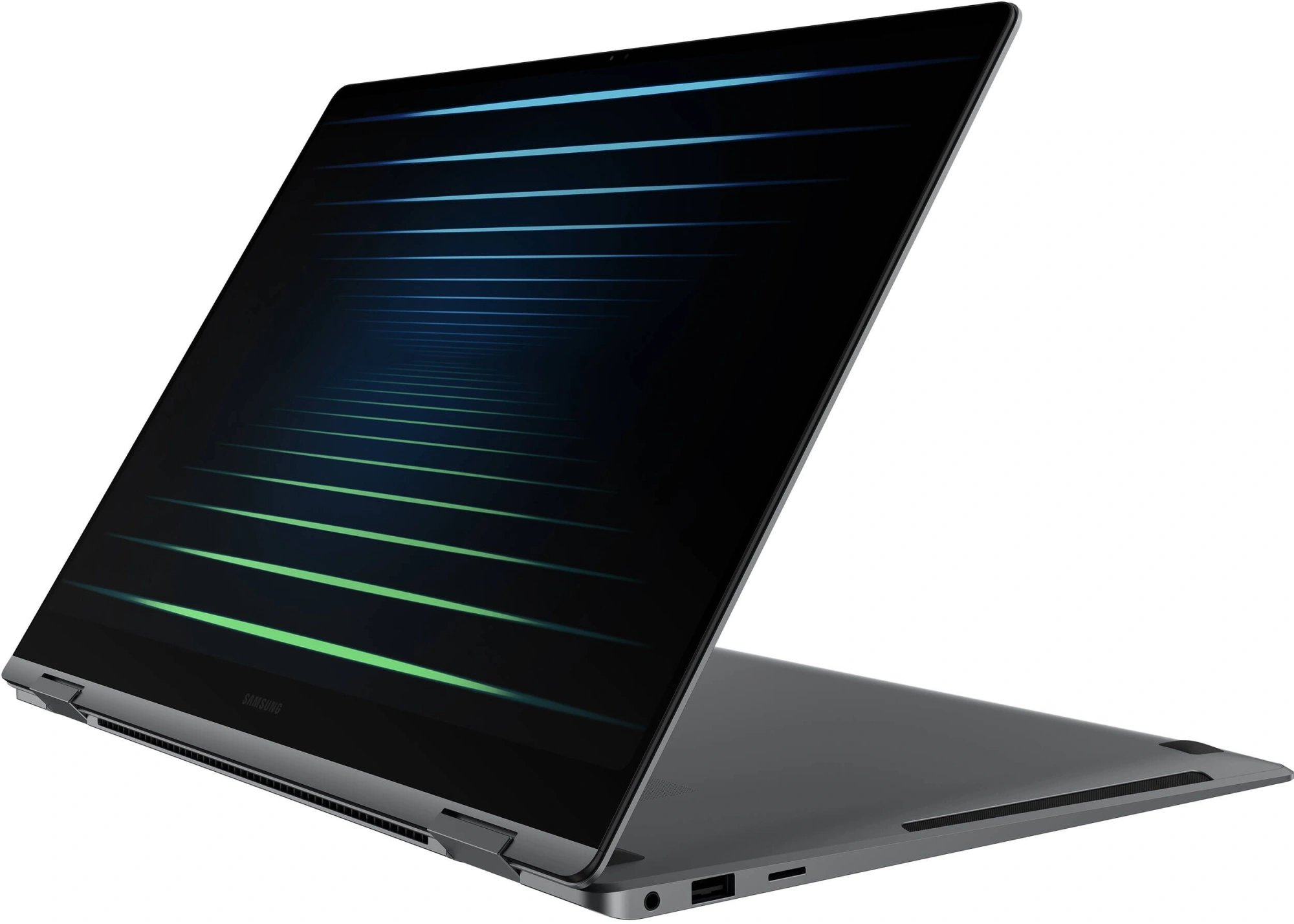 Ноутбук Samsung Galaxy Book 5 Pro 360 NP960 Core Ultra 5 226V 16Gb SSD512Gb Intel Arc 130V 16" AMOLED Touch 2.8K (2880x1800) Windows 11 Home Multi Language grey WiFi BT Cam (NP960QHA-KG3IN) — изображение 3