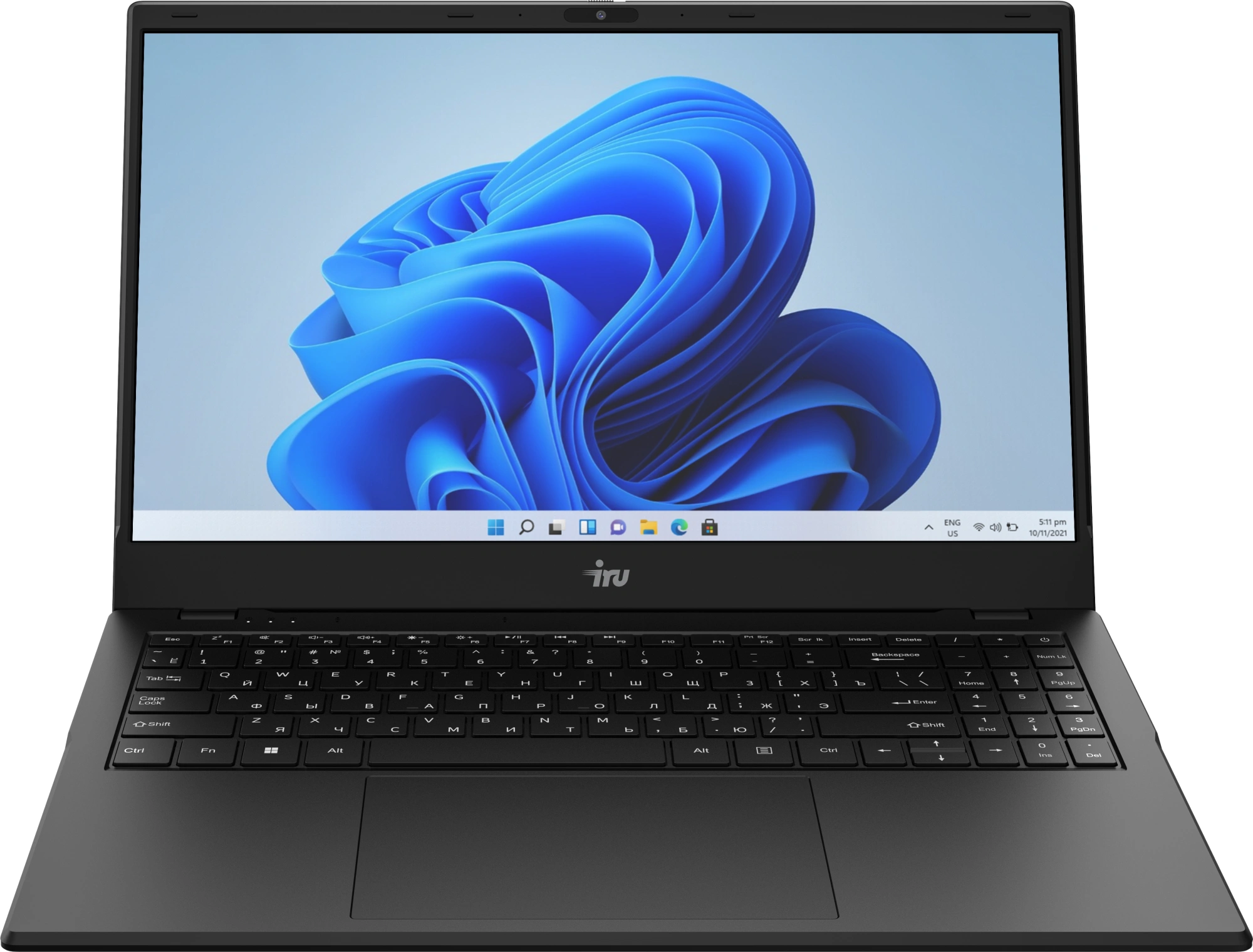 Ноутбук IRU Planio 15ING Celeron N4500 8Gb SSD256Gb Intel UHD Graphics 15.6" IPS FHD (1920x1080) Windows 11 Pro 64 black WiFi BT Cam 6000mAh (2140835)