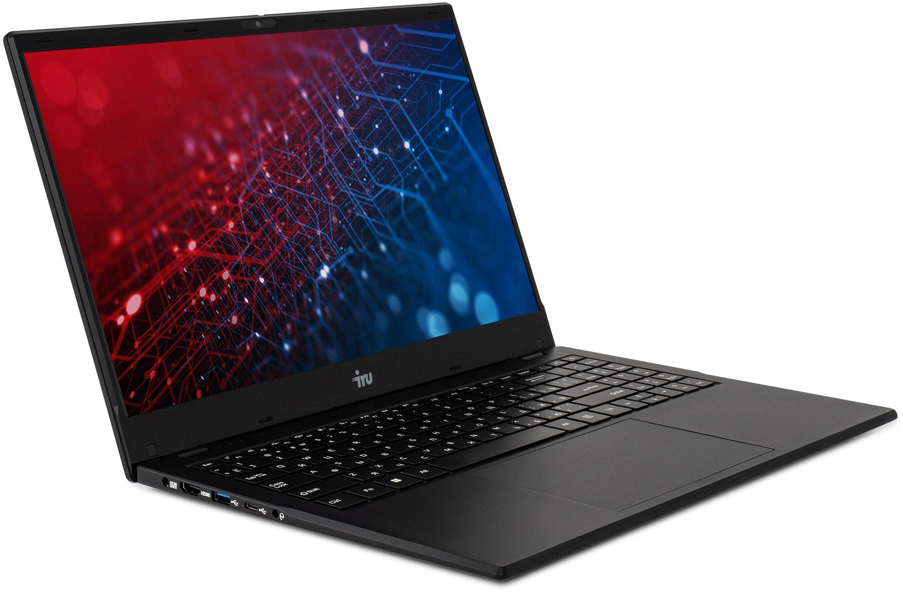 Ноутбук IRU Planio 15ING Celeron N4500 16Gb SSD512Gb Intel UHD Graphics 15.6" IPS FHD (1920x1080) FreeDOS black WiFi BT Cam 6000mAh (2140843) — изображение 3