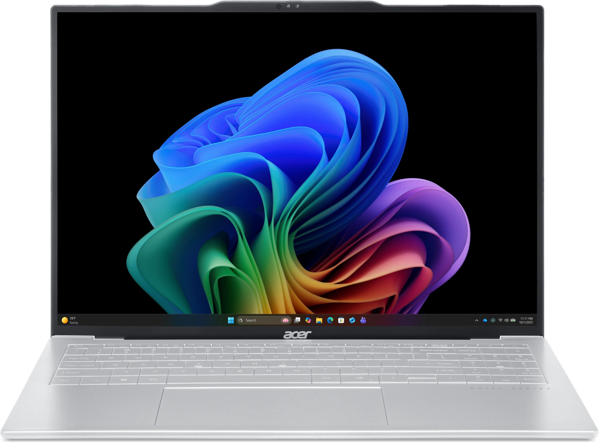 Ноутбук Acer Swift Air 16 SFA16-61M-R0MH Ryzen AI 5 330 16Gb SSD512Gb AMD Radeon 820M 16" OLED WUXGA (1920x1200) без ОС silver WiFi BT Cam (NX.DJACD.001)
