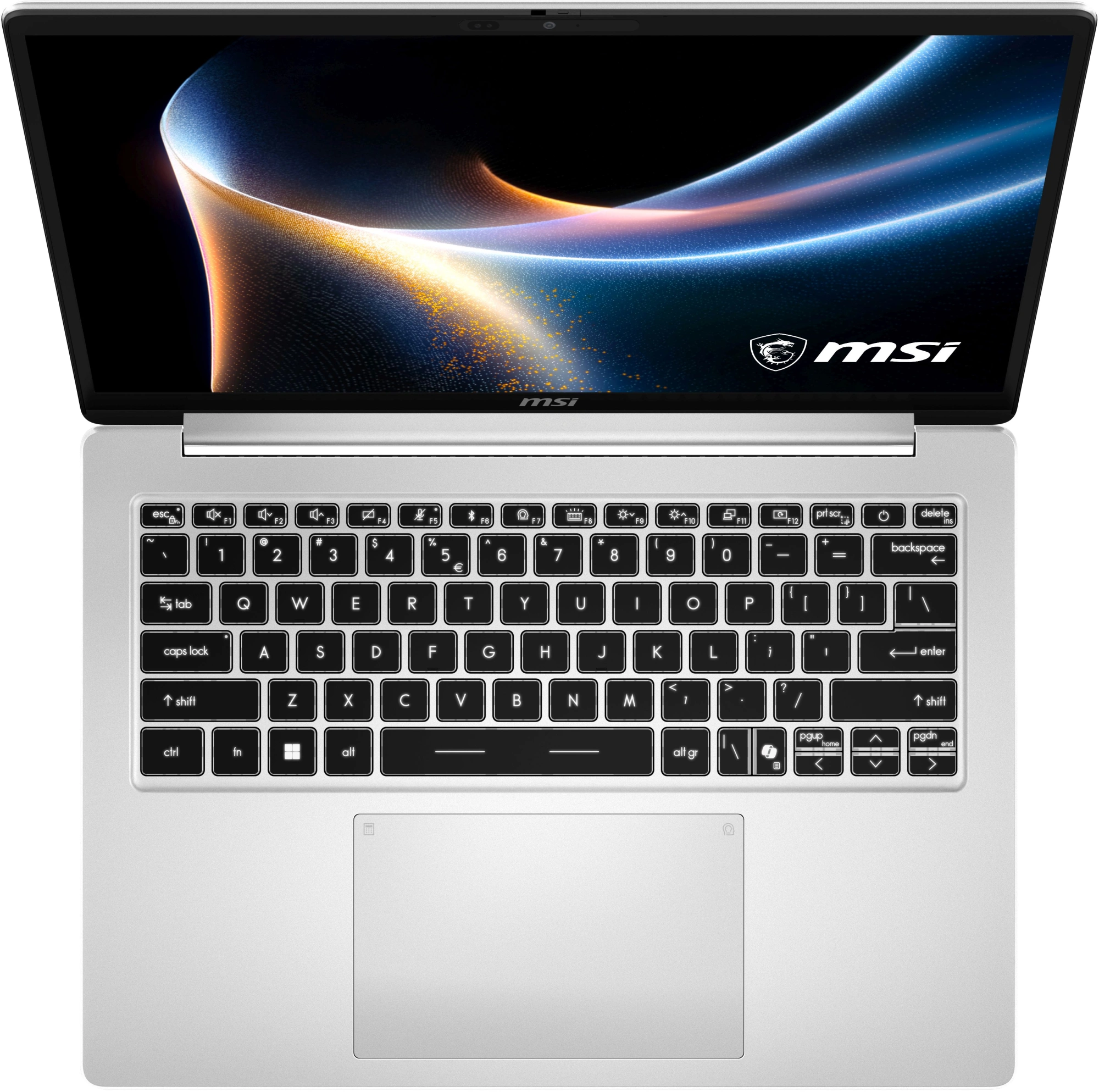 Ноутбук MSI Modern 14S AI+ G3MG-010XRU Core Ultra 7 355 16Gb SSD512Gb Intel Graphics 14" OLED FHD+ (1920x1200) без ОС silver WiFi BT Cam (9S7-14U212-010) — изображение 10