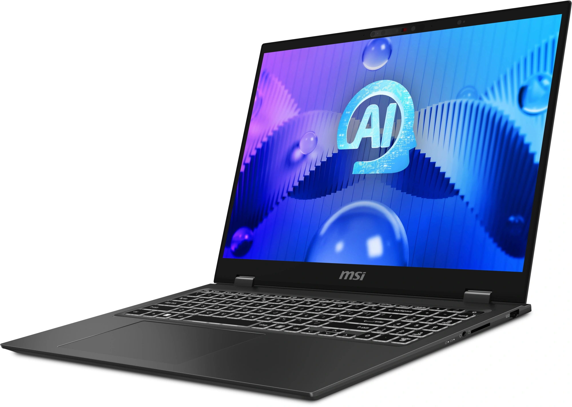 Ноутбук MSI Prestige 16 AI Evo B1MG-235RU Core Ultra 7 165H 16Gb SSD1Tb Intel Arc 16" IPS FHD+ (1920x1200) Windows 11 Home grey WiFi BT Cam (9S7-15A121-235) — изображение 2