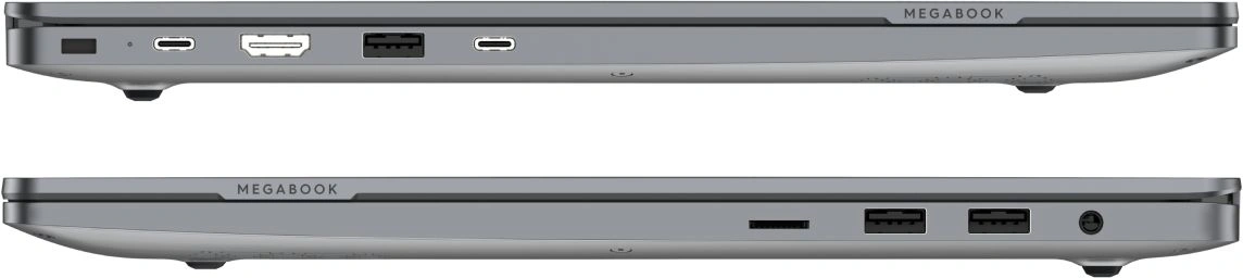 Ноутбук Tecno MegaBook T16RA Core i5 13420H 16Gb SSD1Tb Intel UHD Graphics 16" IPS FHD+ (1920x1200) Windows 11 Home 64 grey WiFi BT Cam 6510mAh (71005000729) — изображение 9