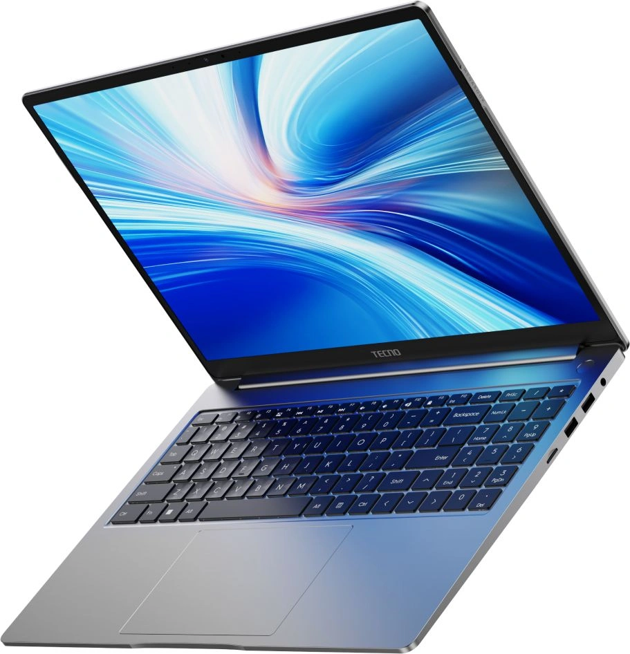Ноутбук Tecno MegaBook T16RA Core i5 13420H 16Gb SSD1Tb Intel UHD Graphics 16" IPS FHD+ (1920x1200) Windows 11 Home 64 grey WiFi BT Cam 6510mAh (71005000729) — изображение 2