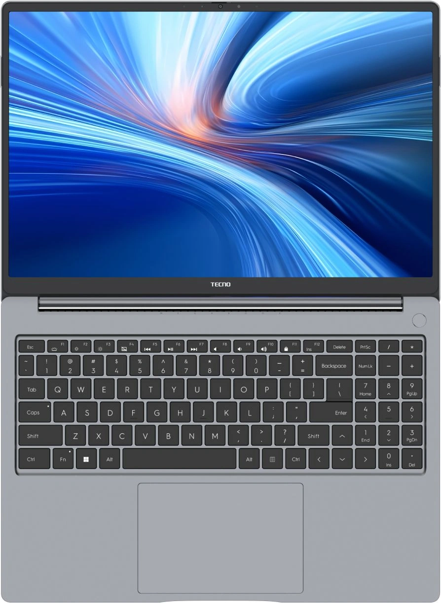 Ноутбук Tecno MegaBook T16RA Core i5 13420H 16Gb SSD1Tb Intel UHD Graphics 16" IPS FHD+ (1920x1200) Windows 11 Home 64 grey WiFi BT Cam 6510mAh (71005000729) — изображение 4