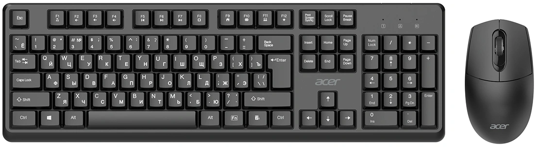 Клавиатура + мышь Acer OCC501 клав:черный мышь:черный USB беспроводная Multimedia (ZL.ACC11.00H)