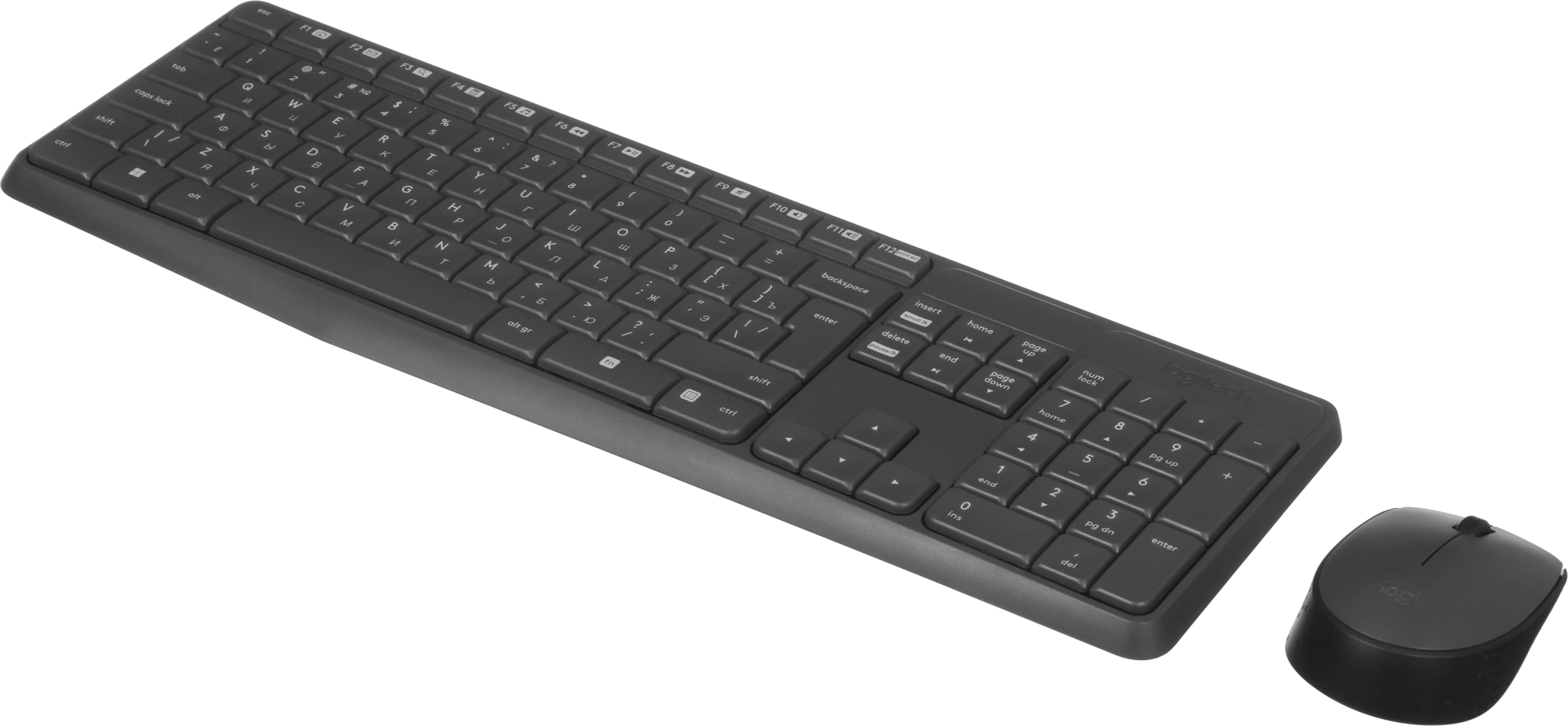 Клавиатура + мышь Logitech MK235 клав:серый мышь:серый USB беспроводная (920-007948)