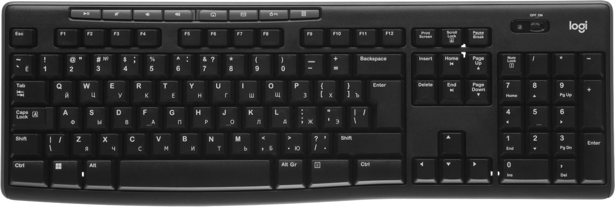 Клавиатура + мышь Logitech MK270 клав:черный мышь:черный USB беспроводная Multimedia (920-004518) — изображение 18