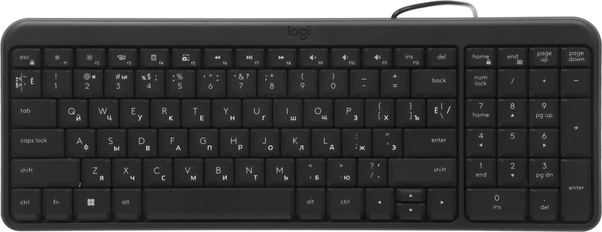 Клавиатура Logitech K106 черный USB slim (920-013902)